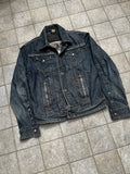 Diesel Rising sun denim Jacket with backprint