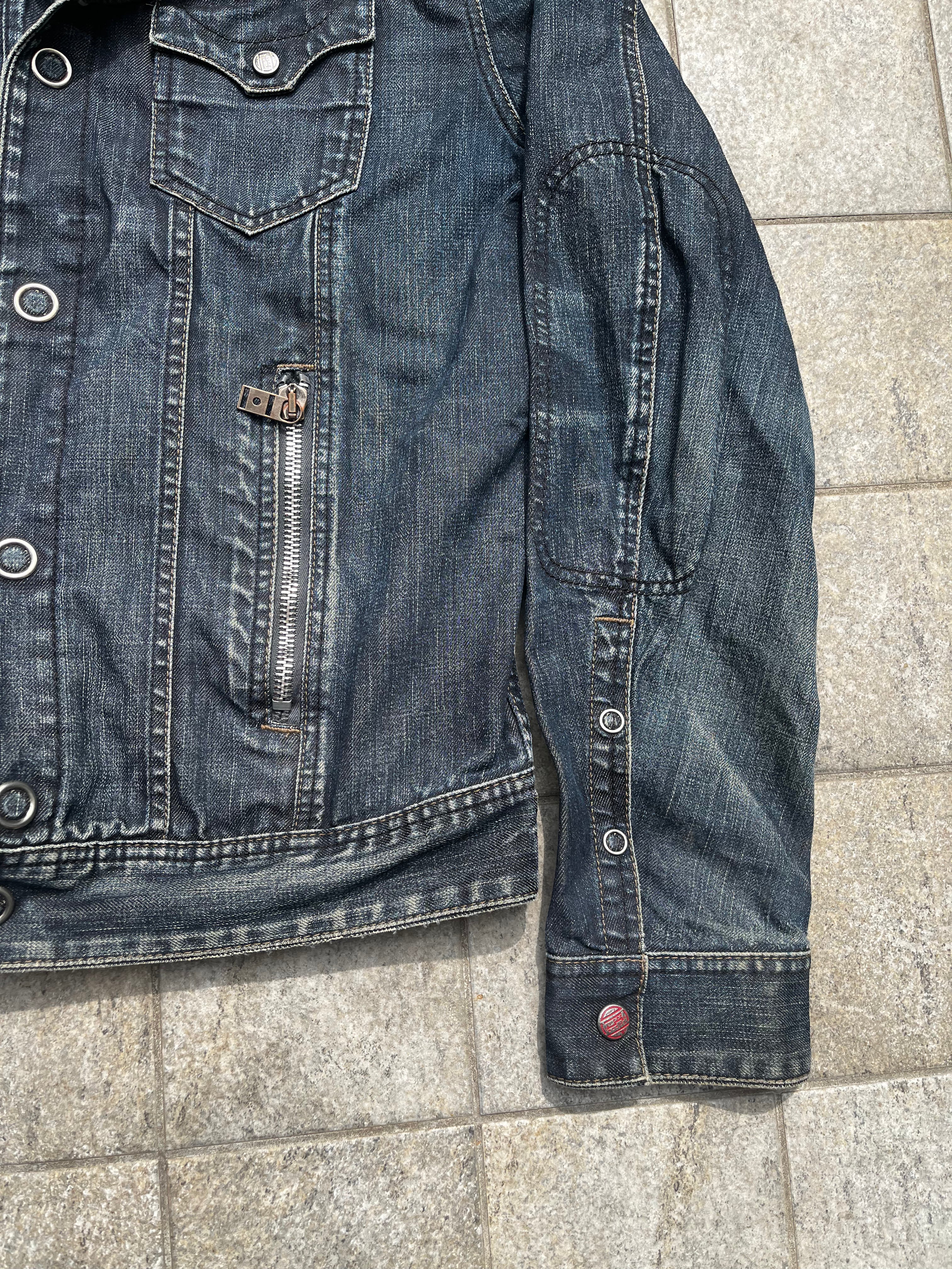 Diesel Rising sun denim Jacket with backprint