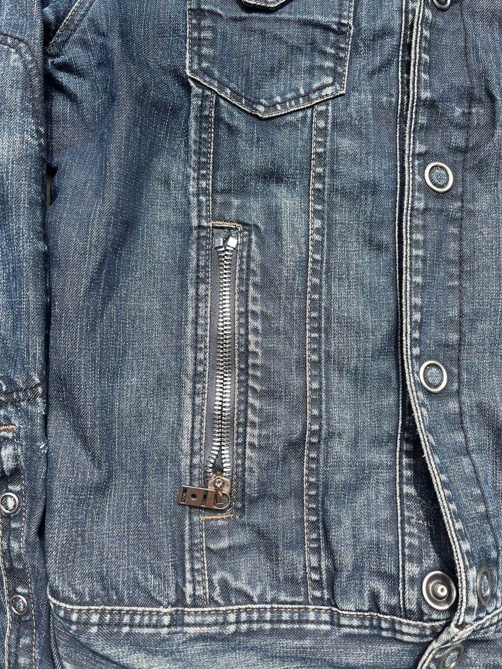 Diesel Rising sun denim Jacket with backprint