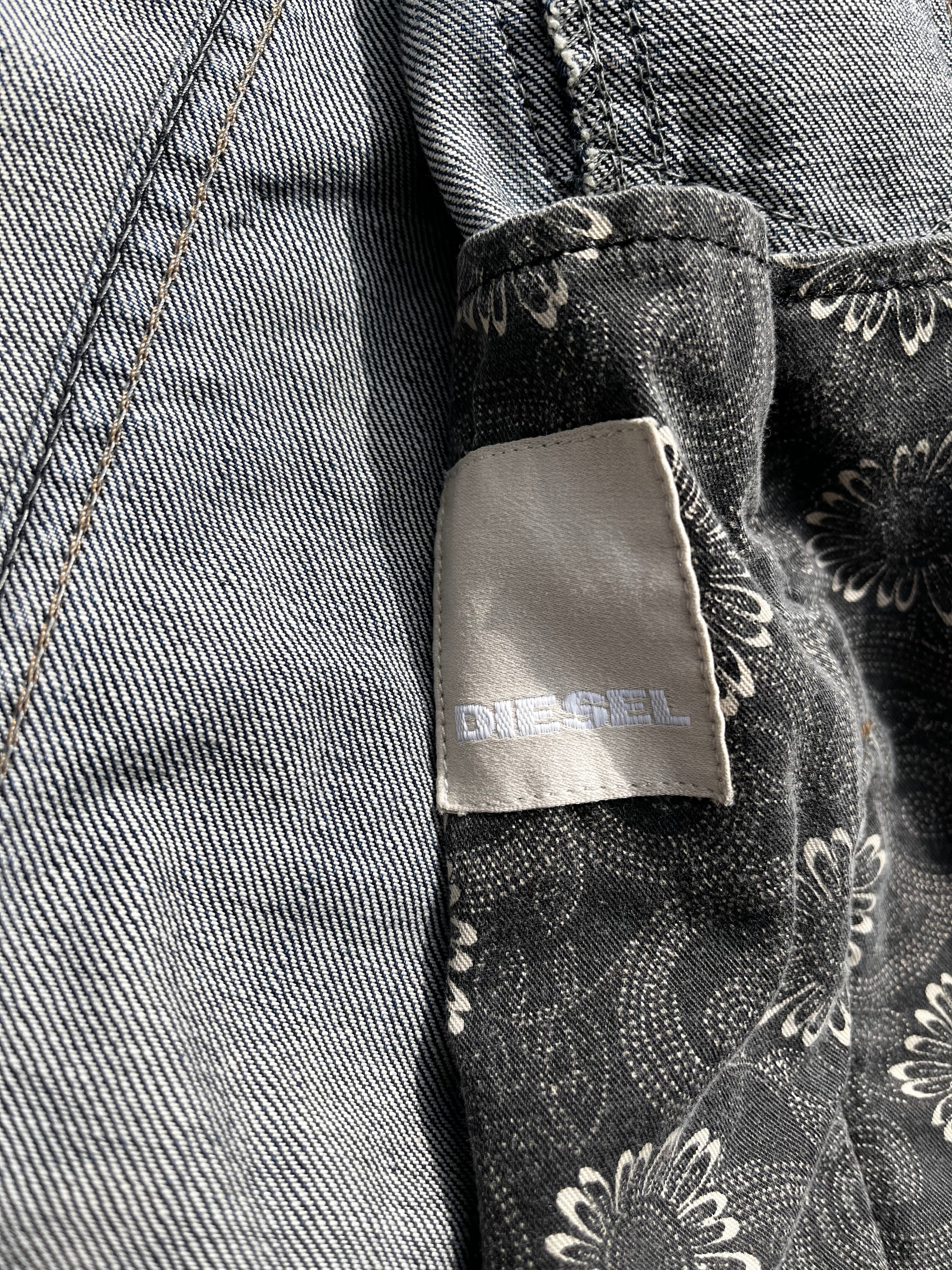 Diesel Rising sun denim Jacket with backprint