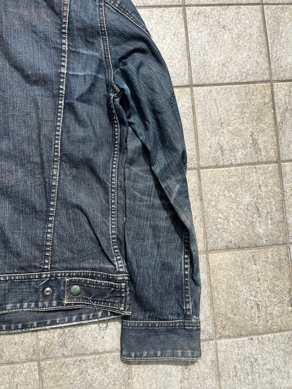 Diesel Rising sun denim Jacket with backprint