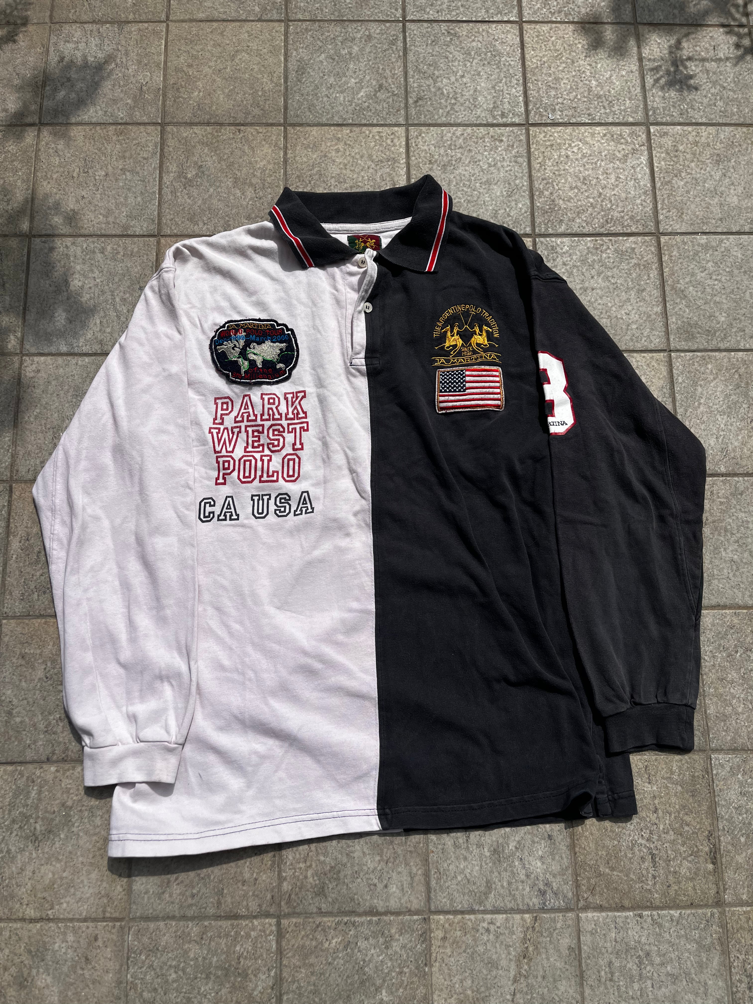 Vintage LaMartina Two-Tone Polo