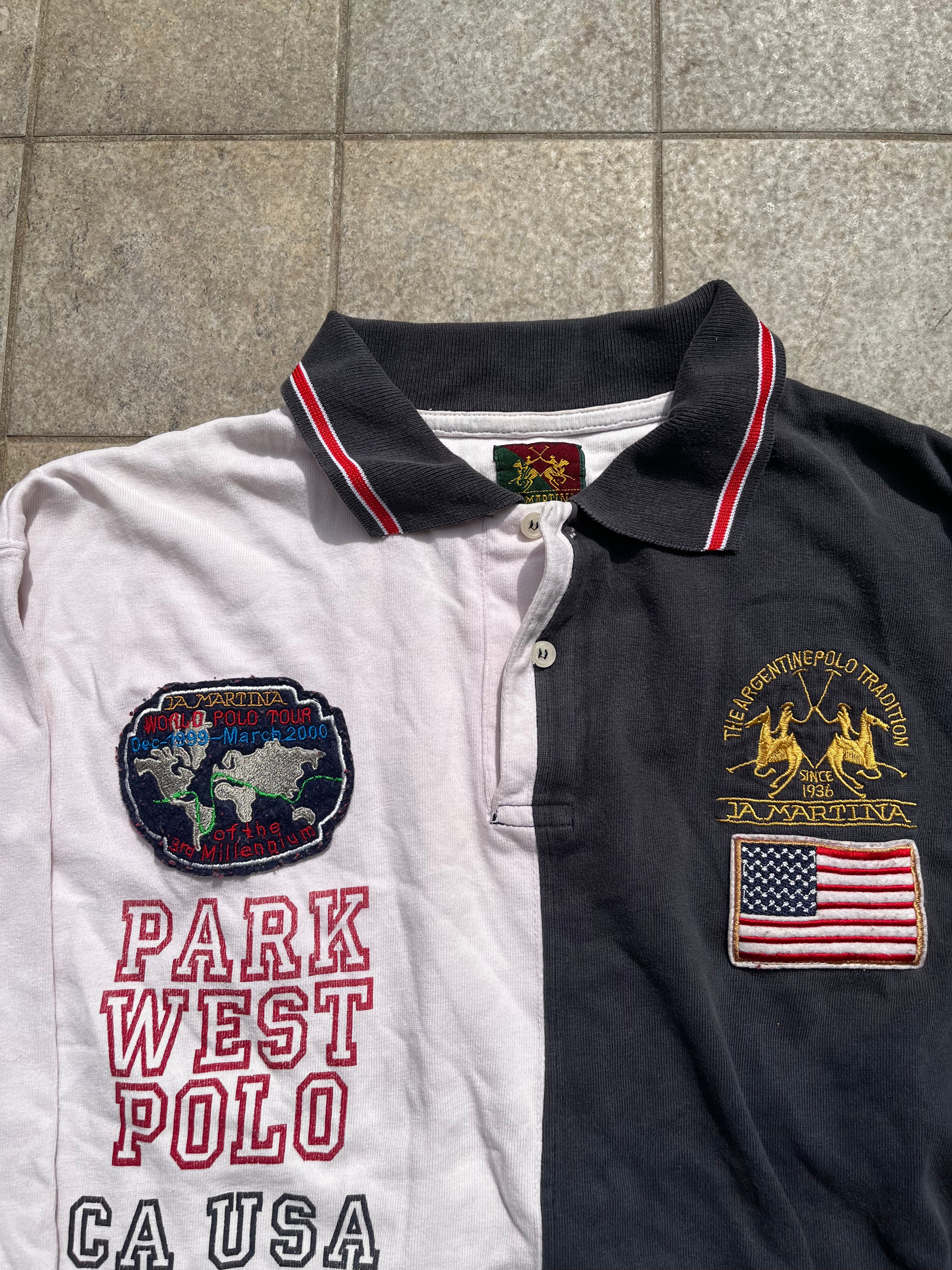 Vintage LaMartina Two-Tone Polo