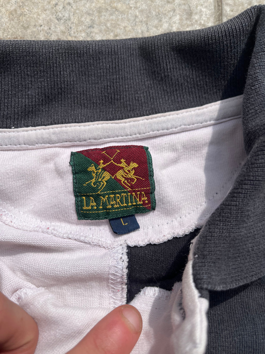 Vintage LaMartina Two-Tone Polo