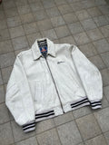Redskins Total white Varsity Leather Jacket