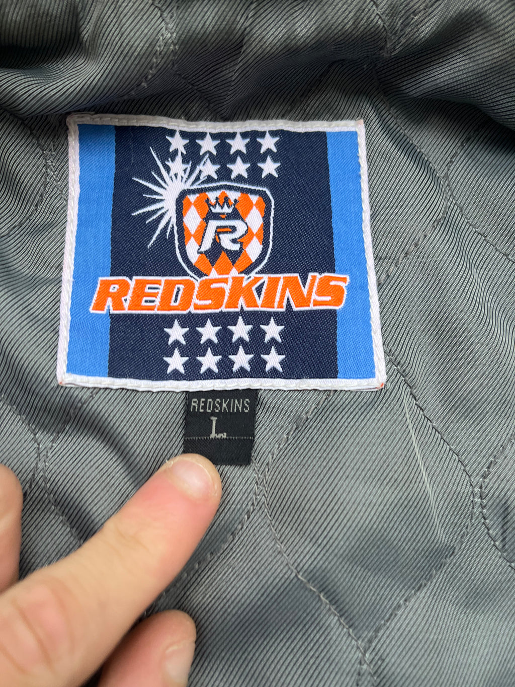 Redskins Total white Varsity Leather Jacket
