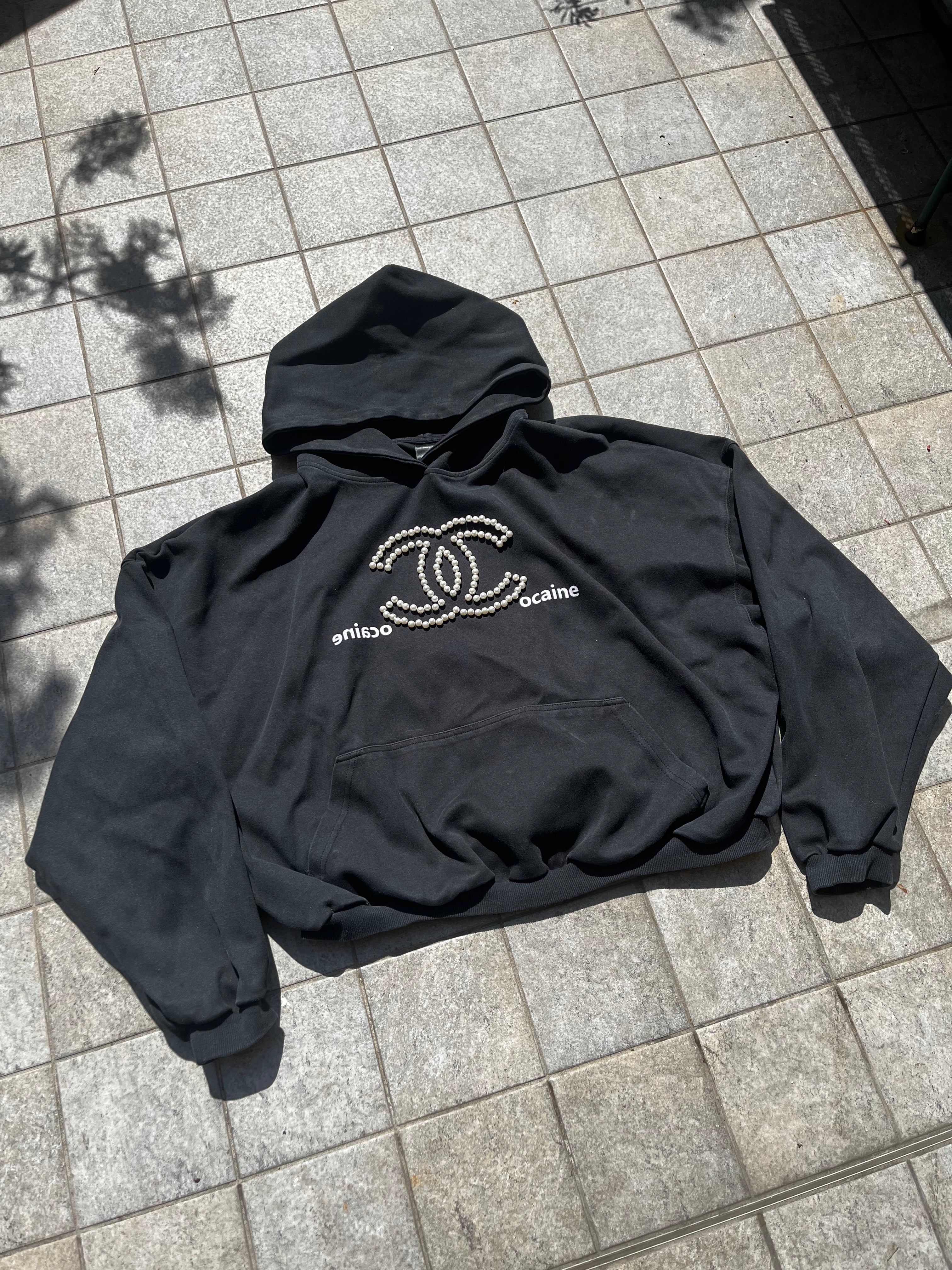RyeChasin C*caine Cropped hoodie