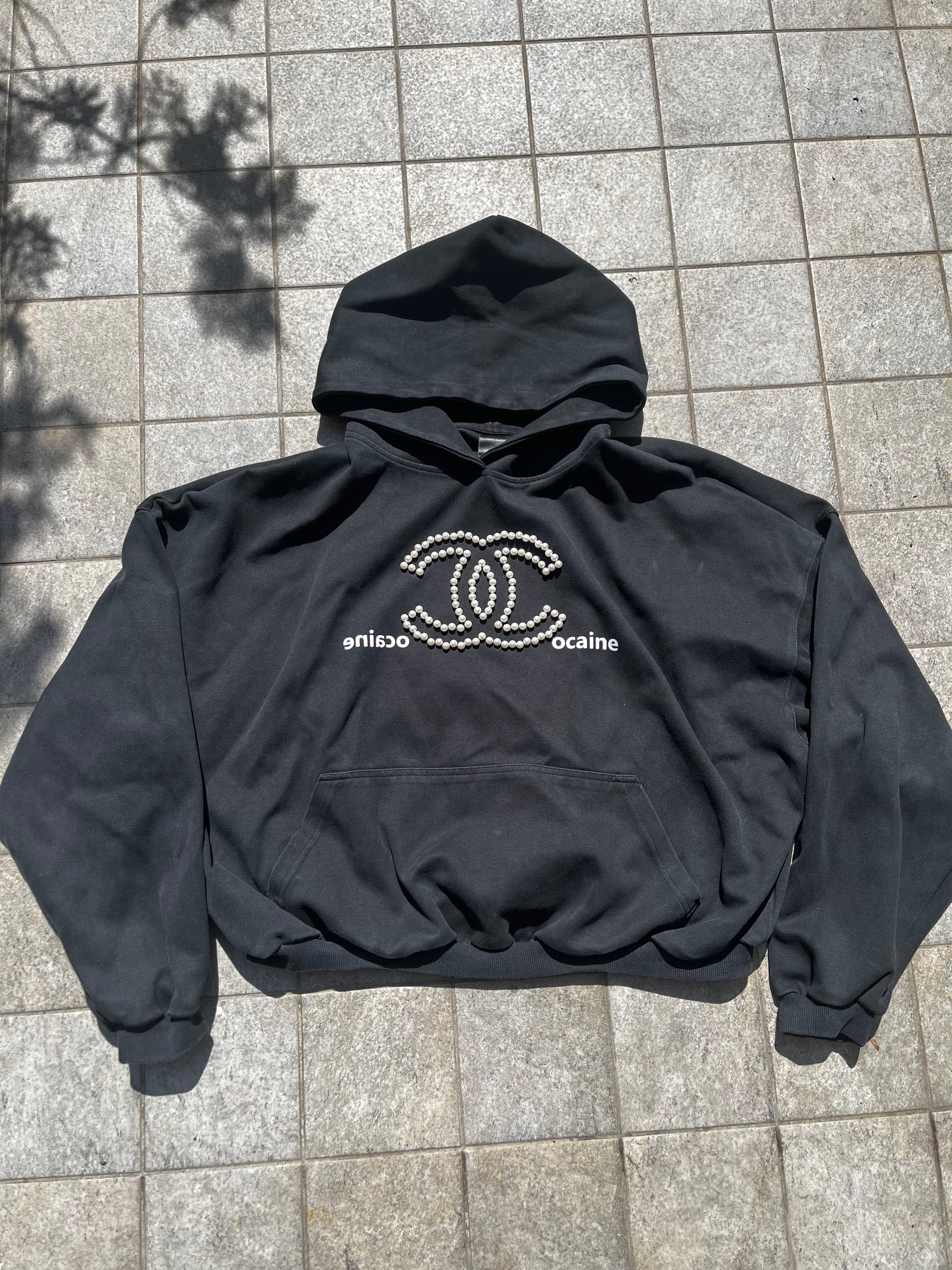 RyeChasin C*caine Cropped hoodie