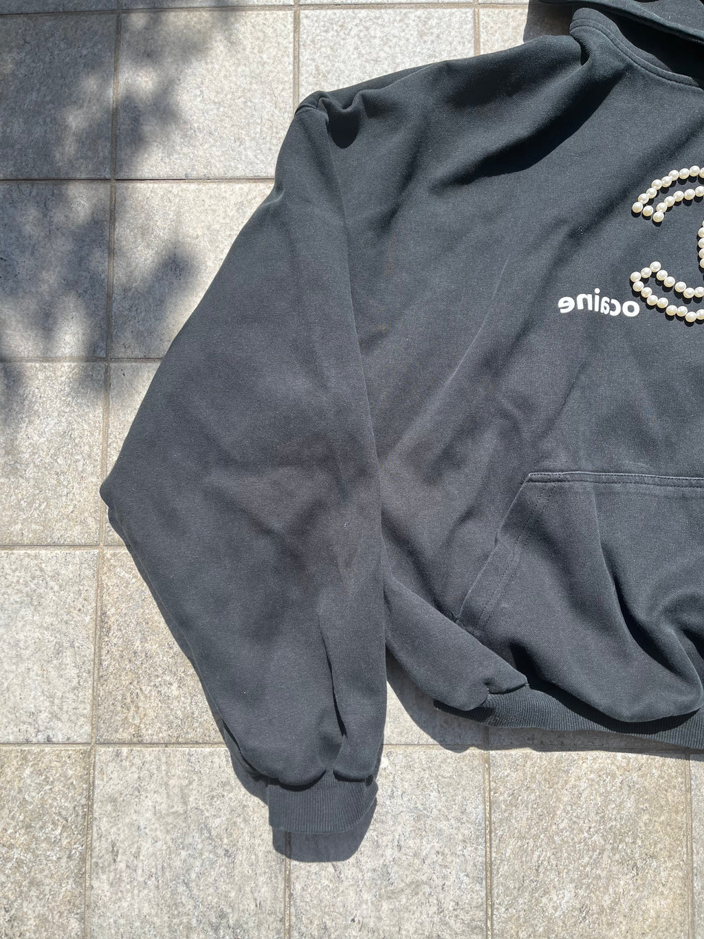RyeChasin C*caine Cropped hoodie