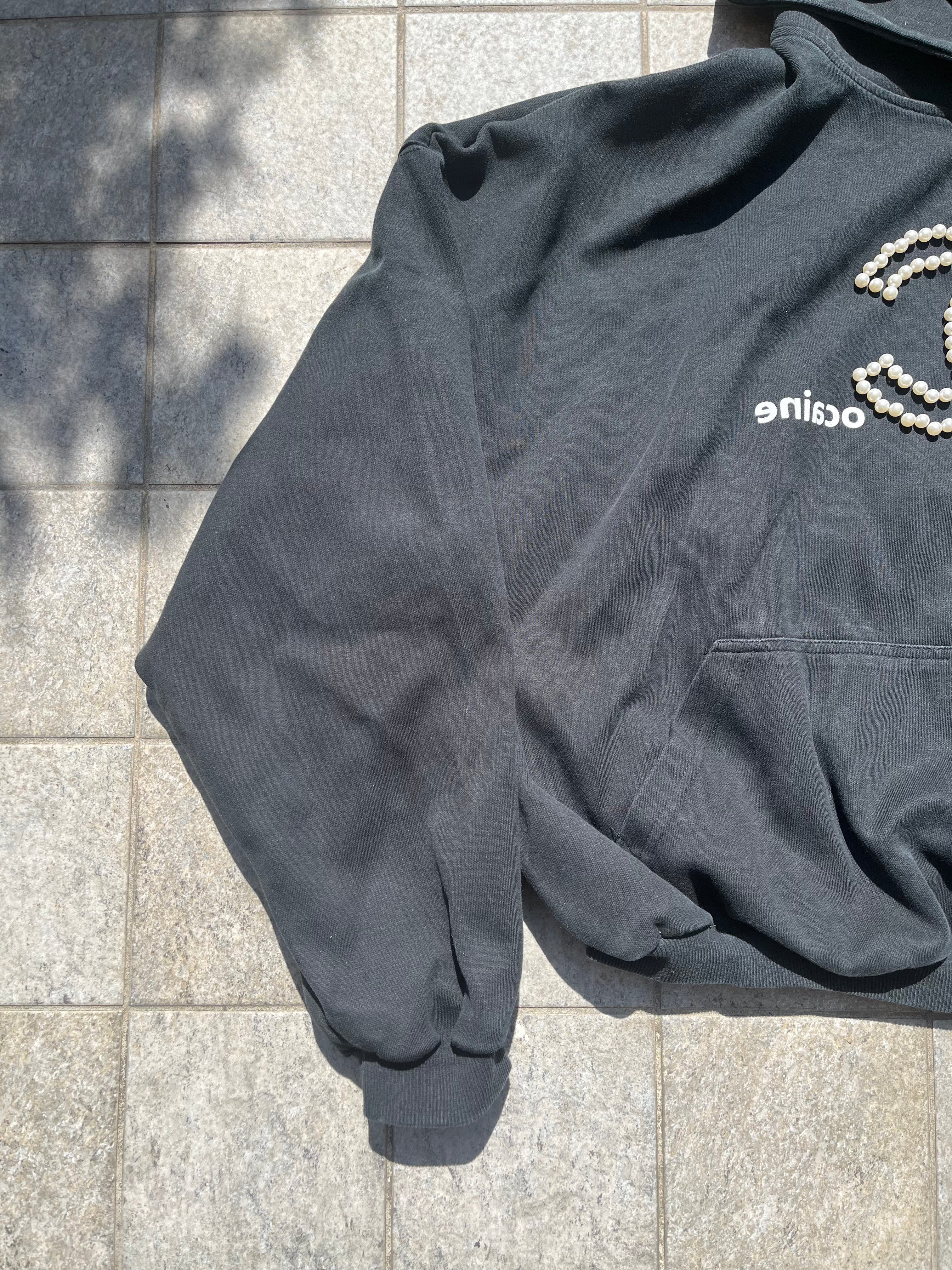 RyeChasin C*caine Cropped hoodie