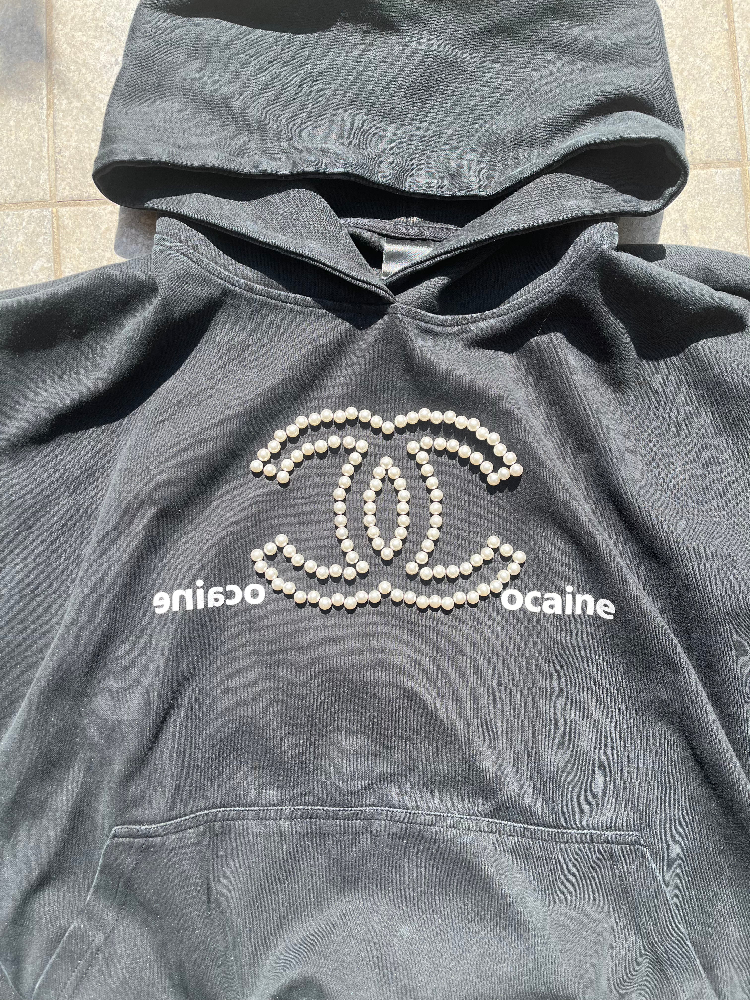 RyeChasin C*caine Cropped hoodie