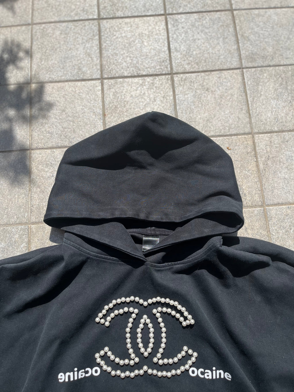 RyeChasin C*caine Cropped hoodie