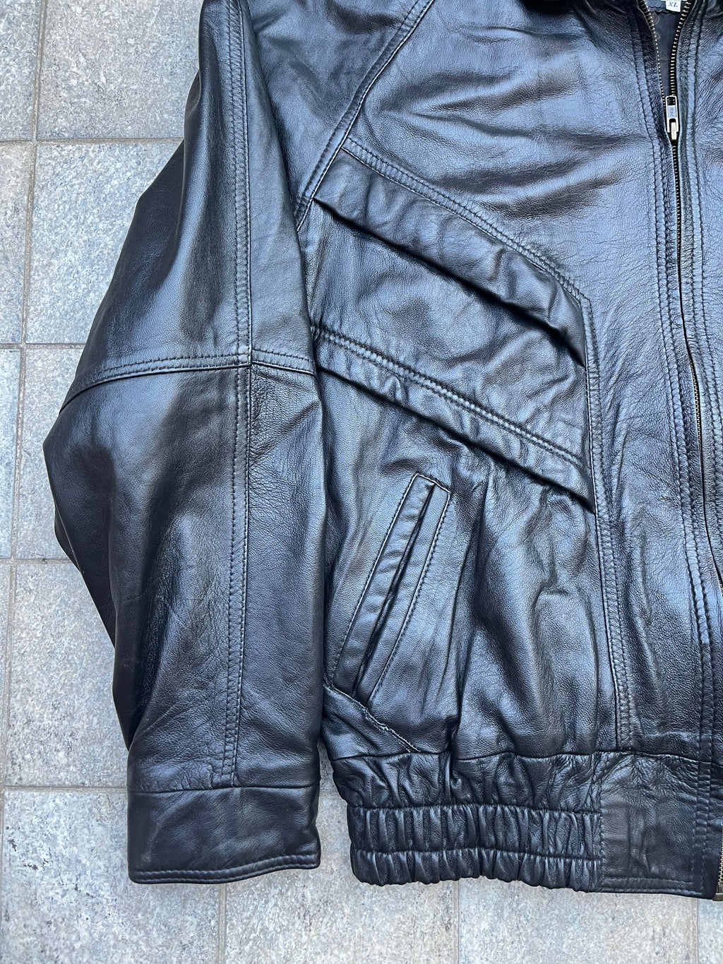 Made in Italy real leather Bomber jacket