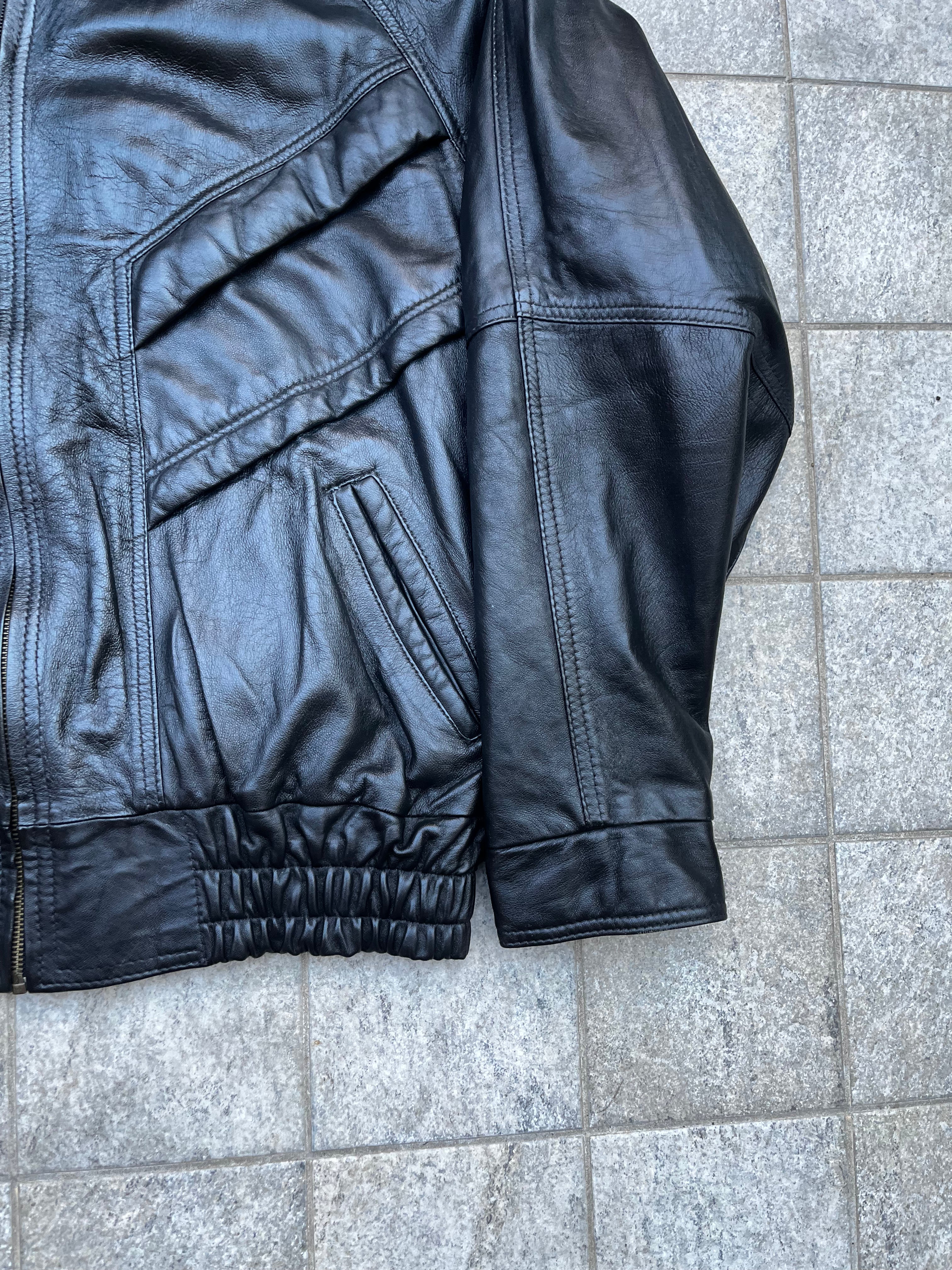 Made in Italy real leather Bomber jacket