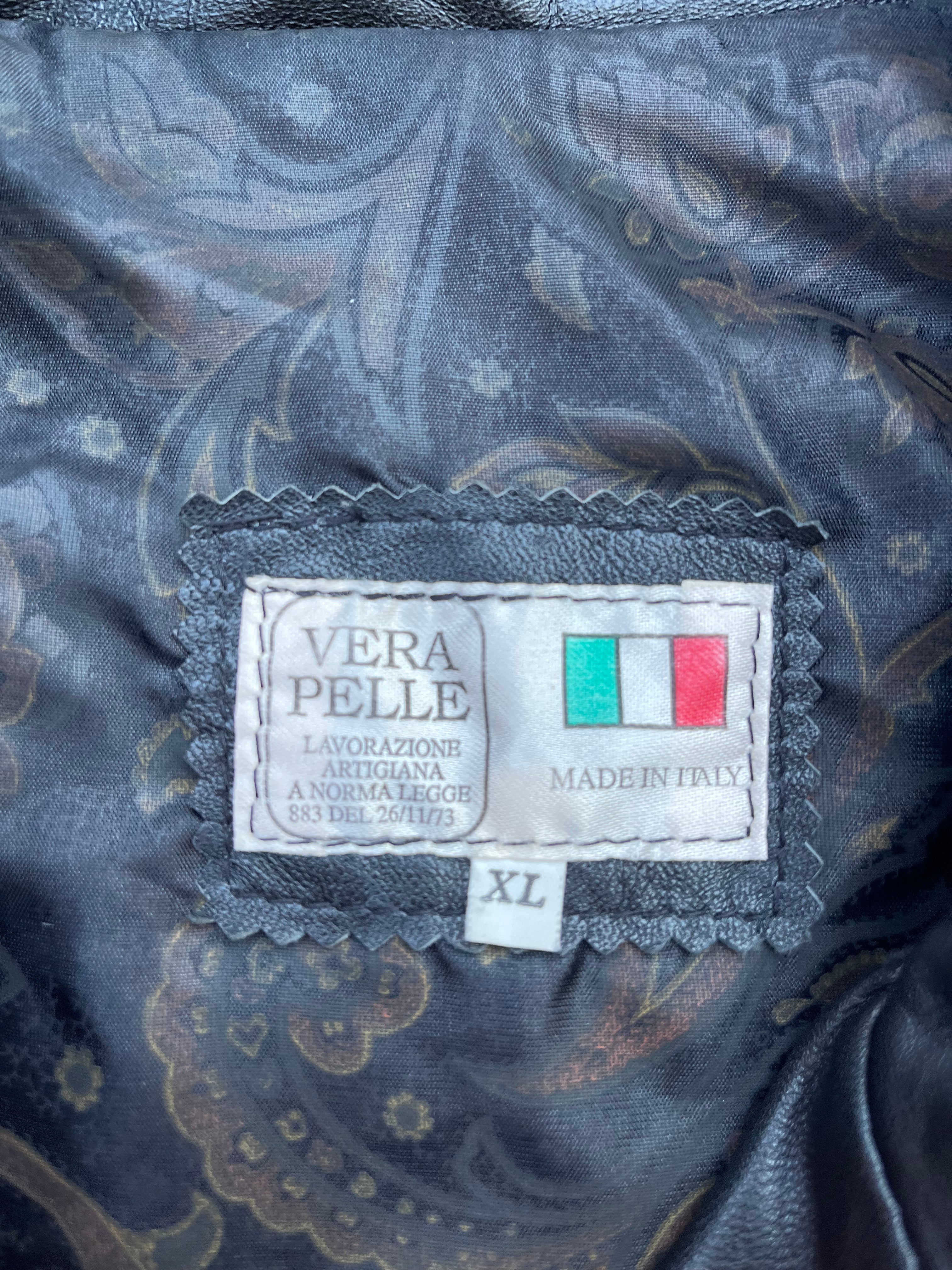 Made in Italy real leather Bomber jacket