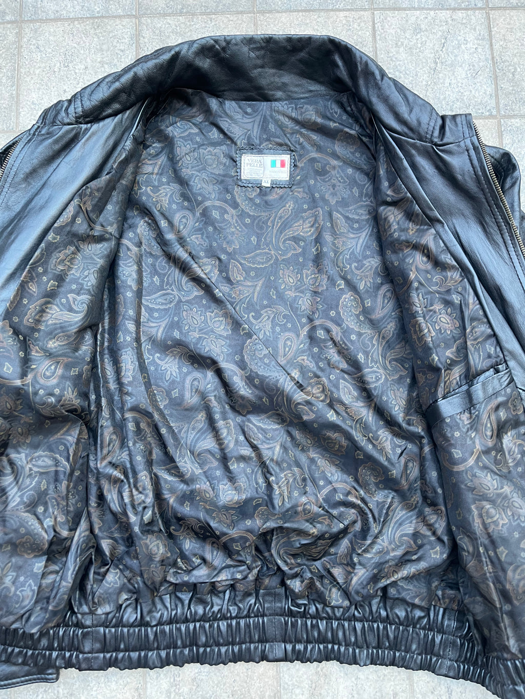 Made in Italy real leather Bomber jacket