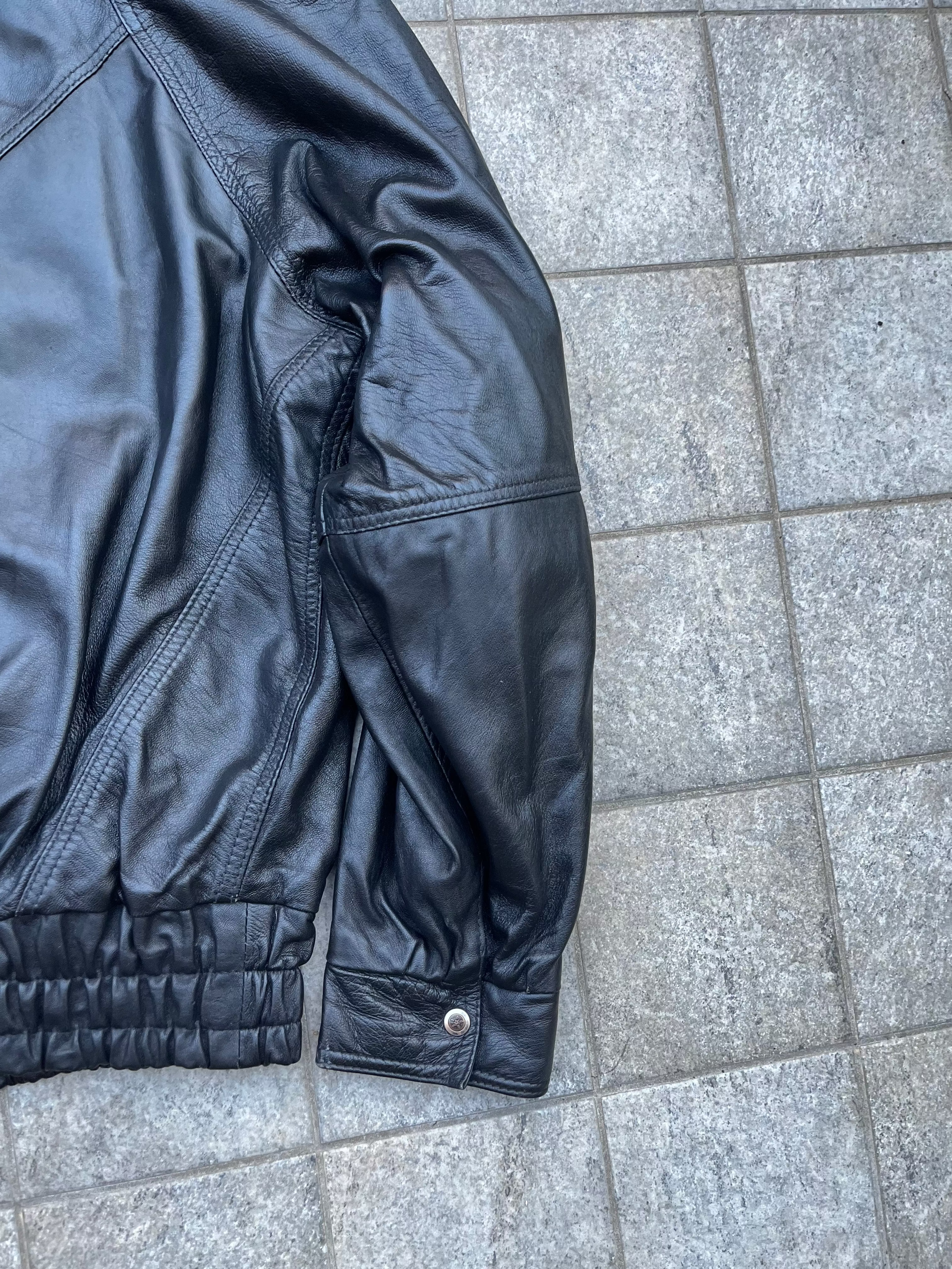 Made in Italy real leather Bomber jacket