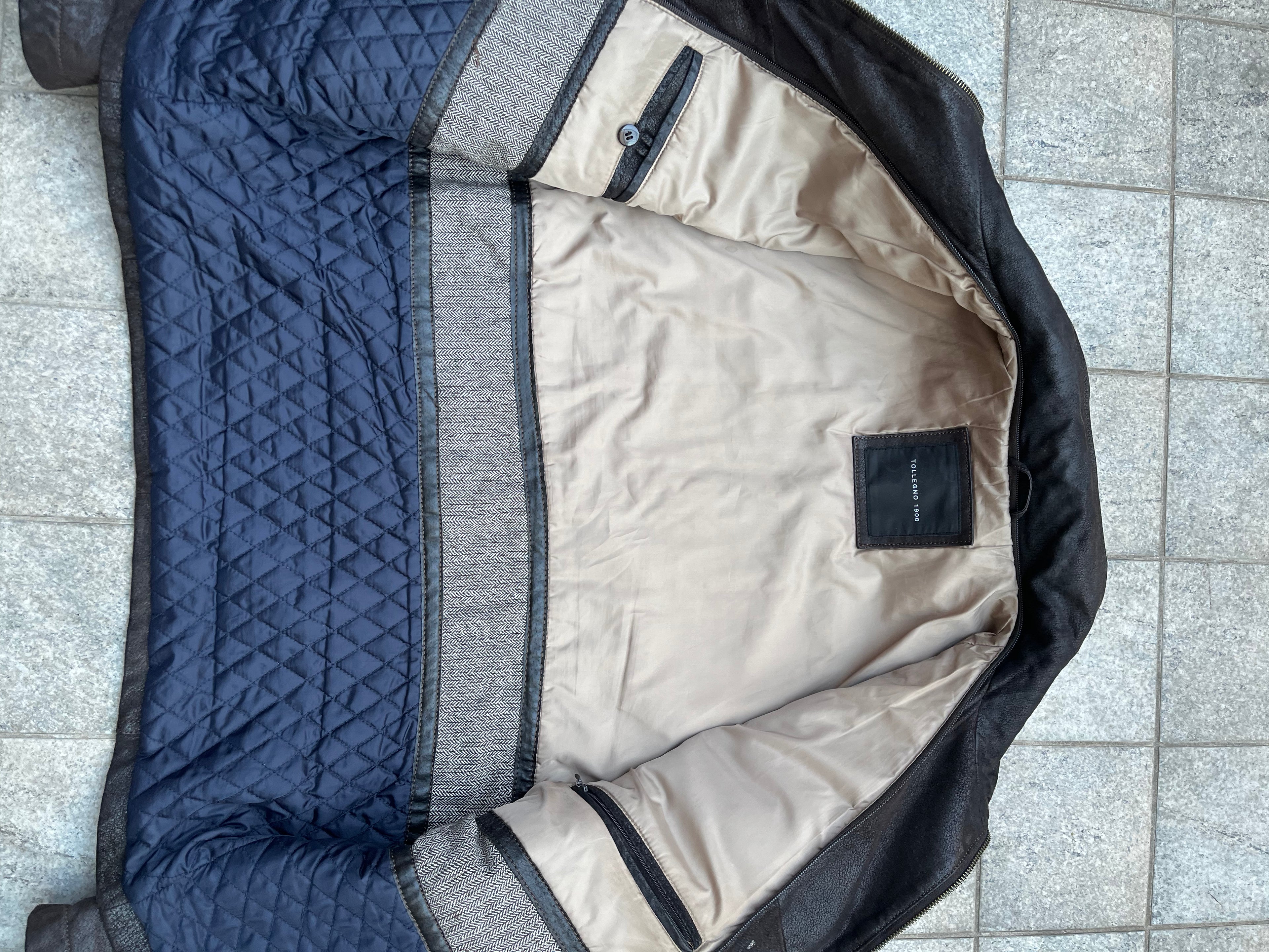 Vintage Leather Bomber Jacket