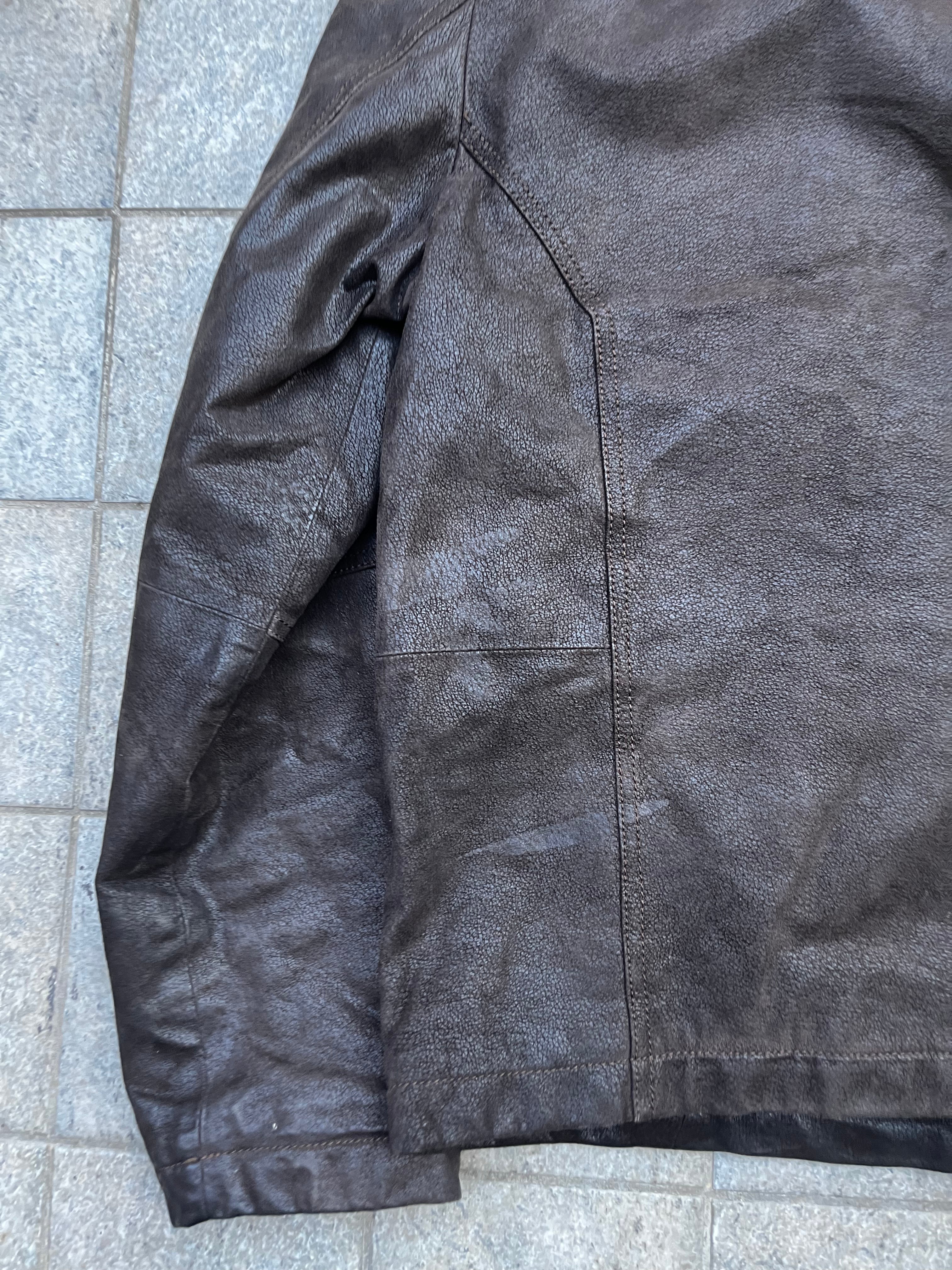 Vintage Leather Bomber Jacket