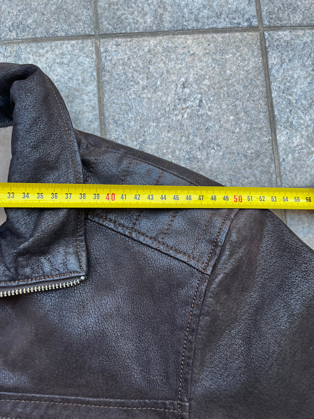 Vintage Leather Bomber Jacket