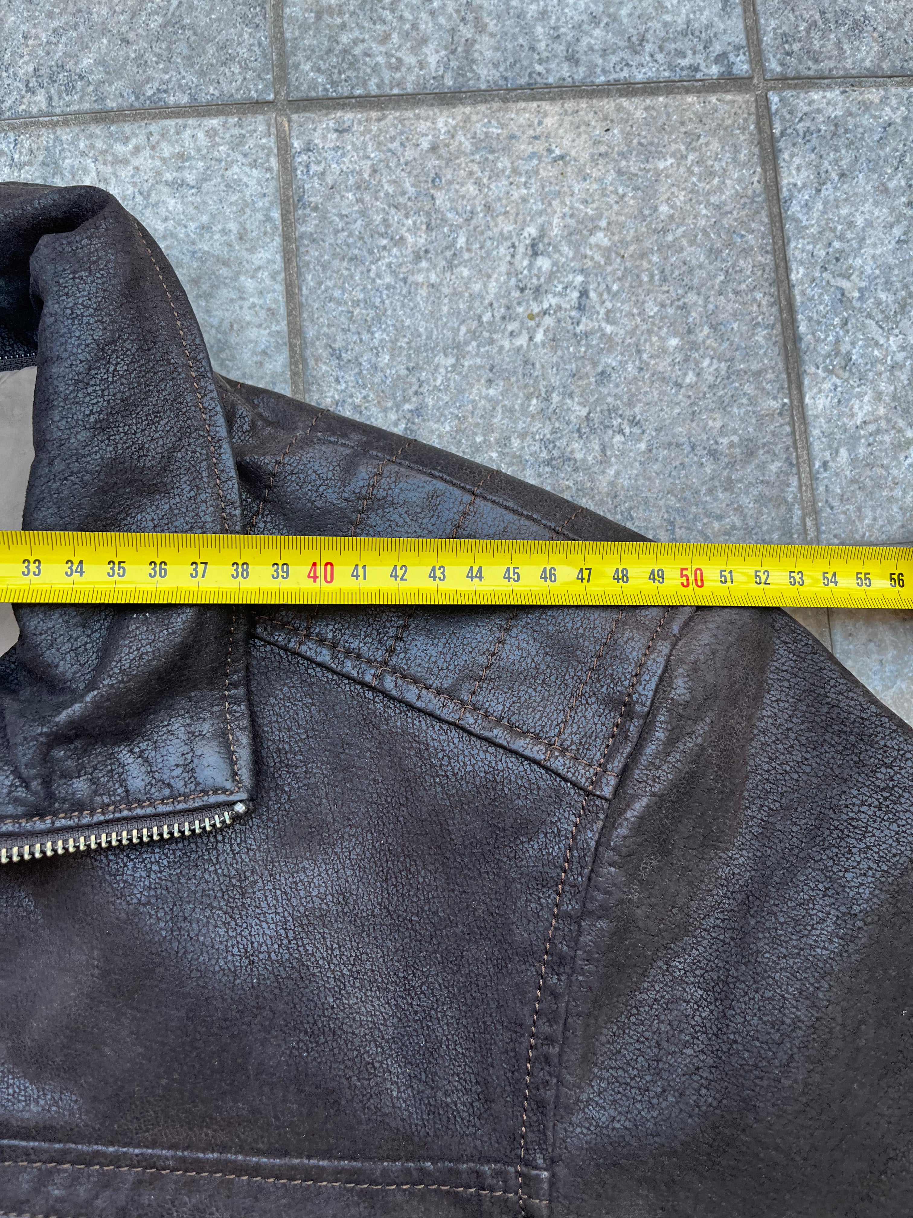 Vintage Leather Bomber Jacket