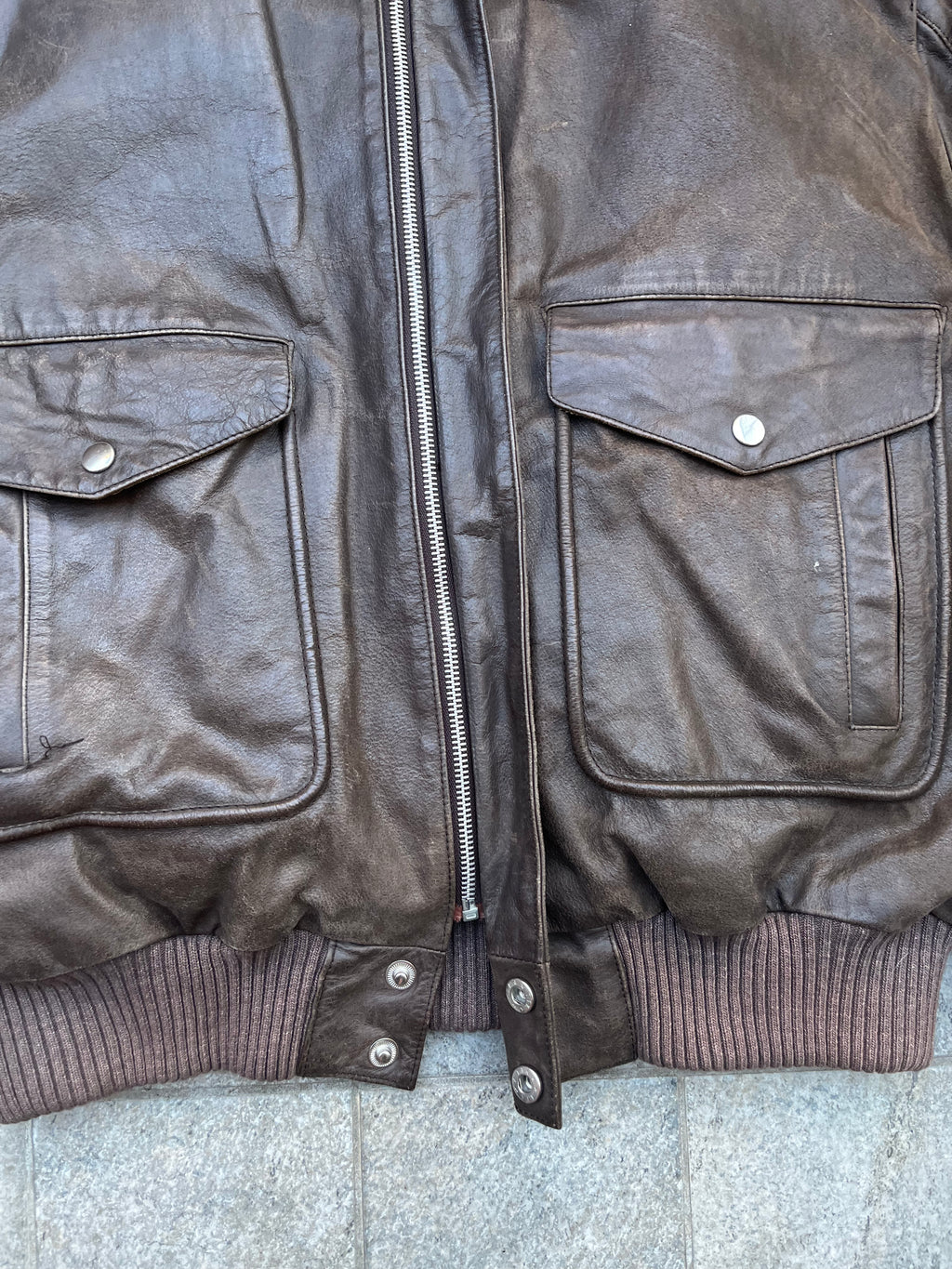 Vintage Aviator A-2 Bomber leather Jacket
