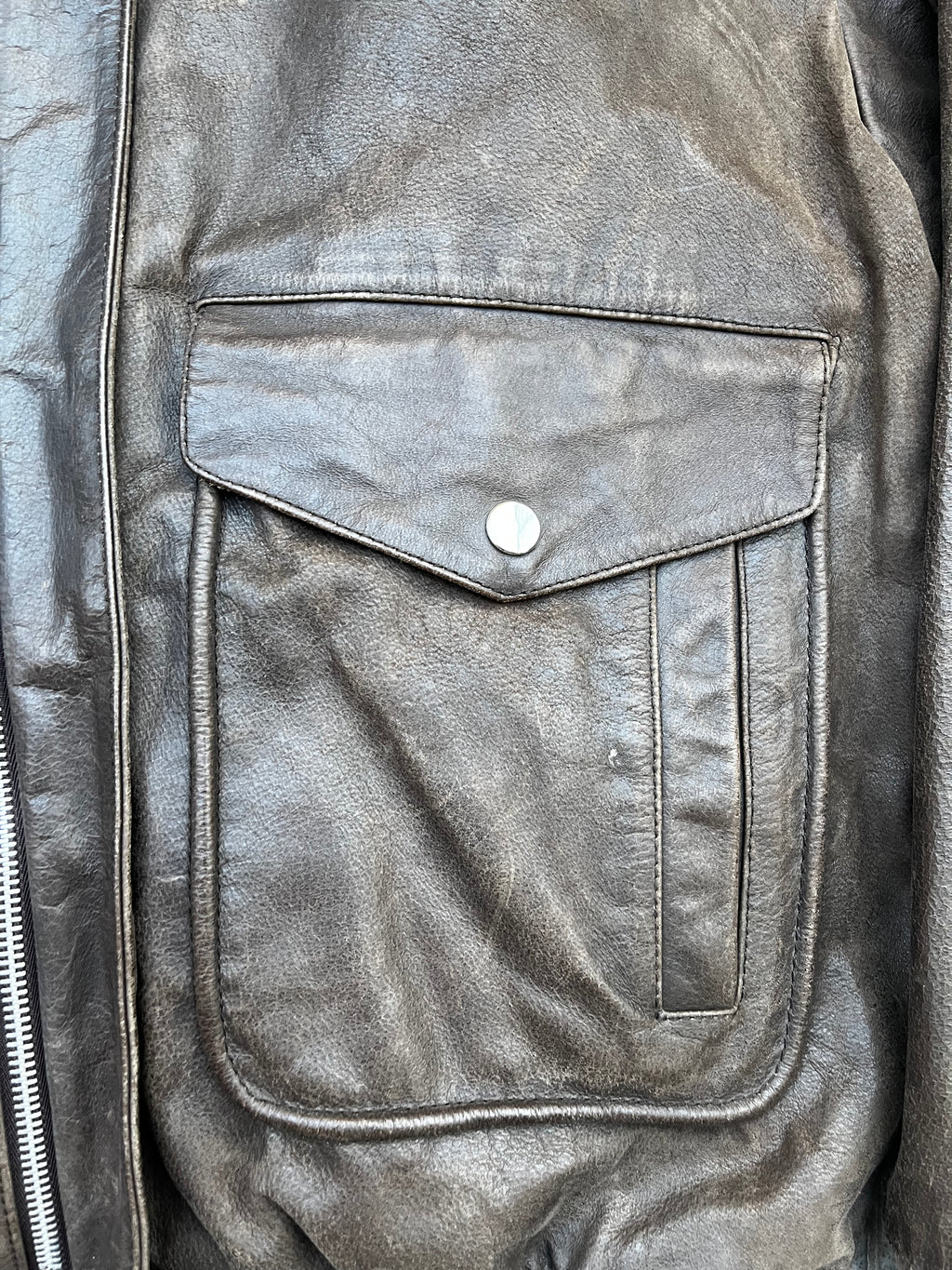 Vintage Aviator A-2 Bomber leather Jacket