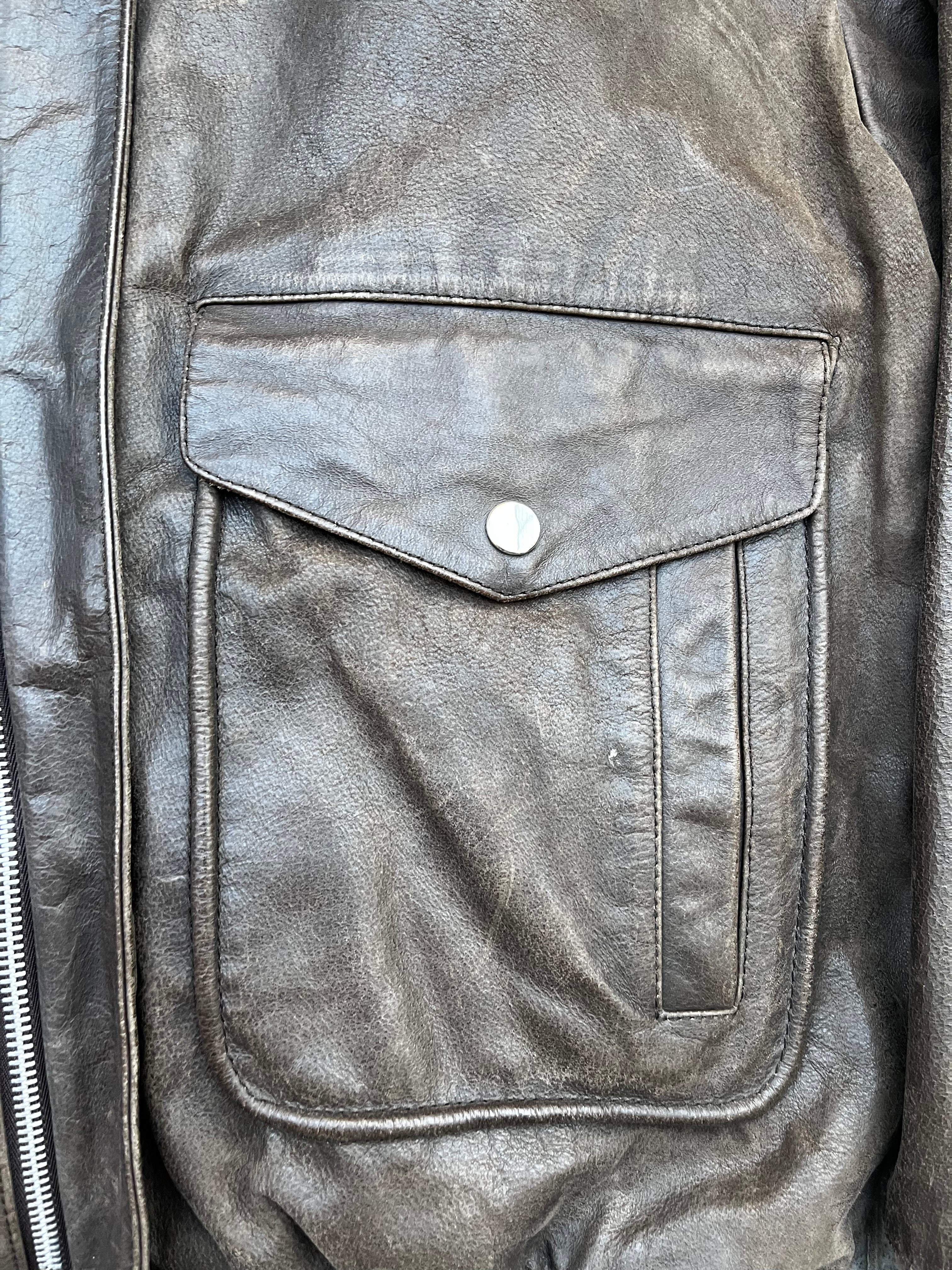 Vintage Aviator A-2 Bomber leather Jacket