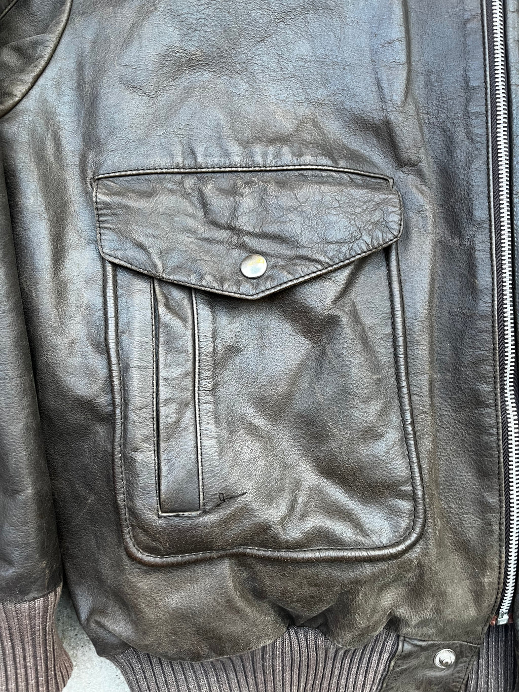 Vintage Aviator A-2 Bomber leather Jacket