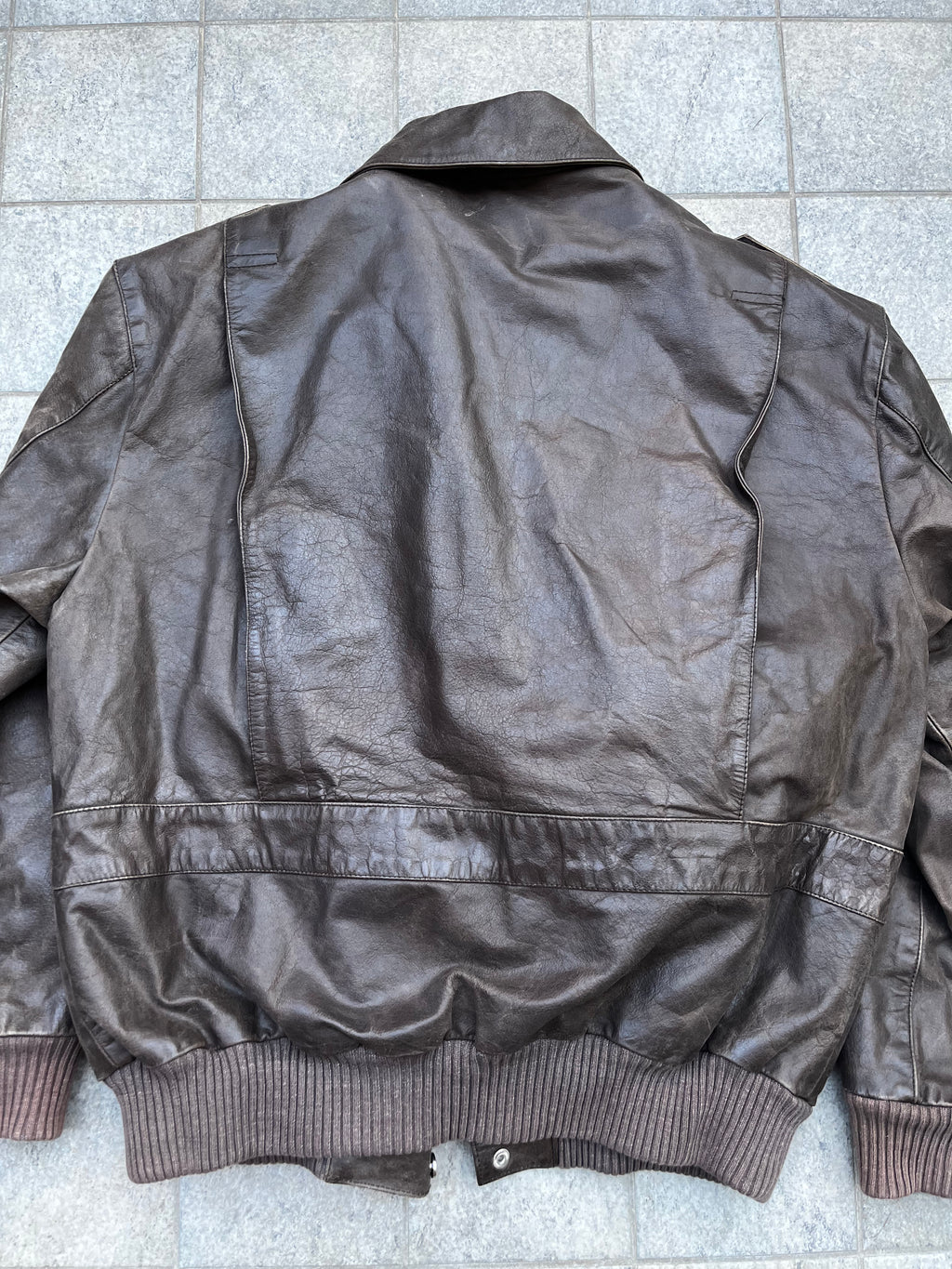 Vintage Aviator A-2 Bomber leather Jacket