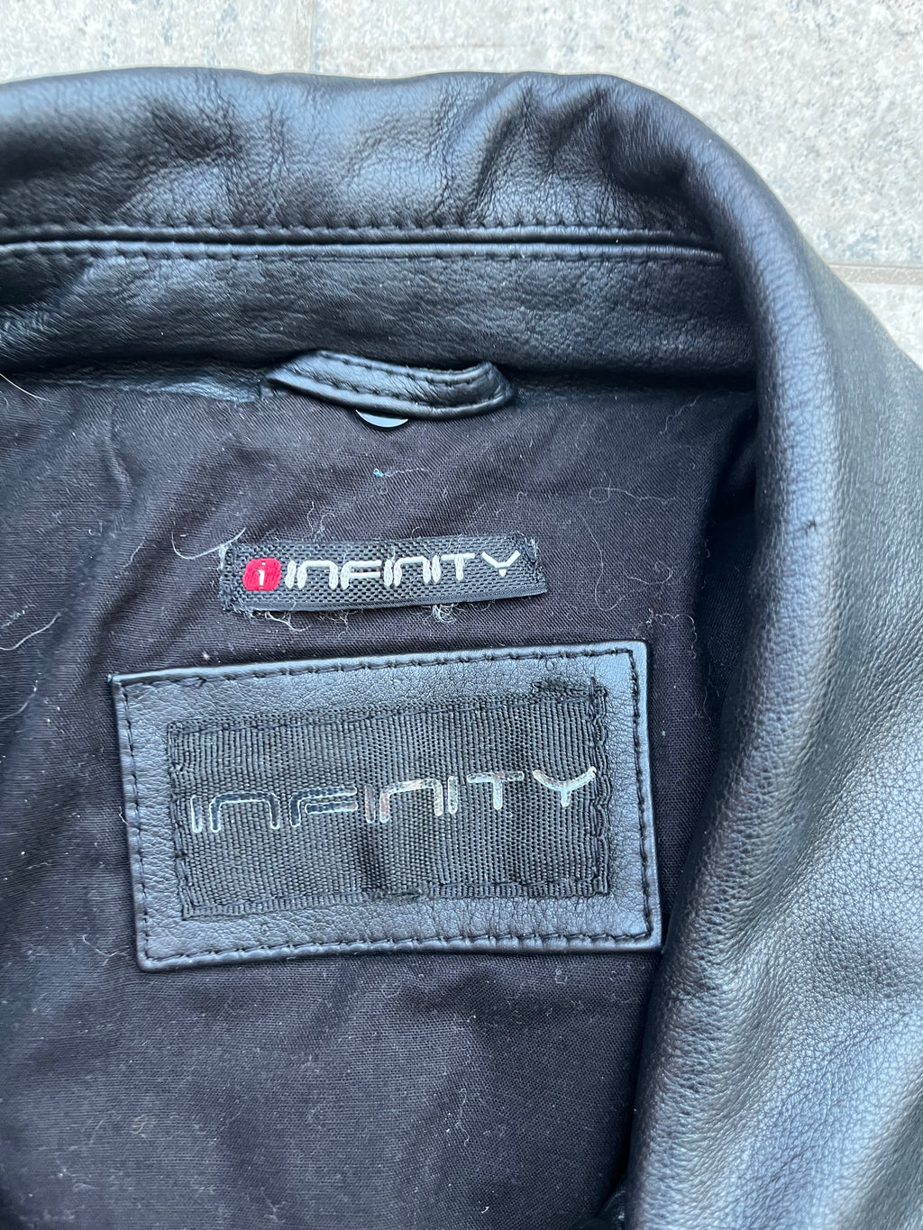 Vintage INFINITY Leather aviator bomber Jacket
