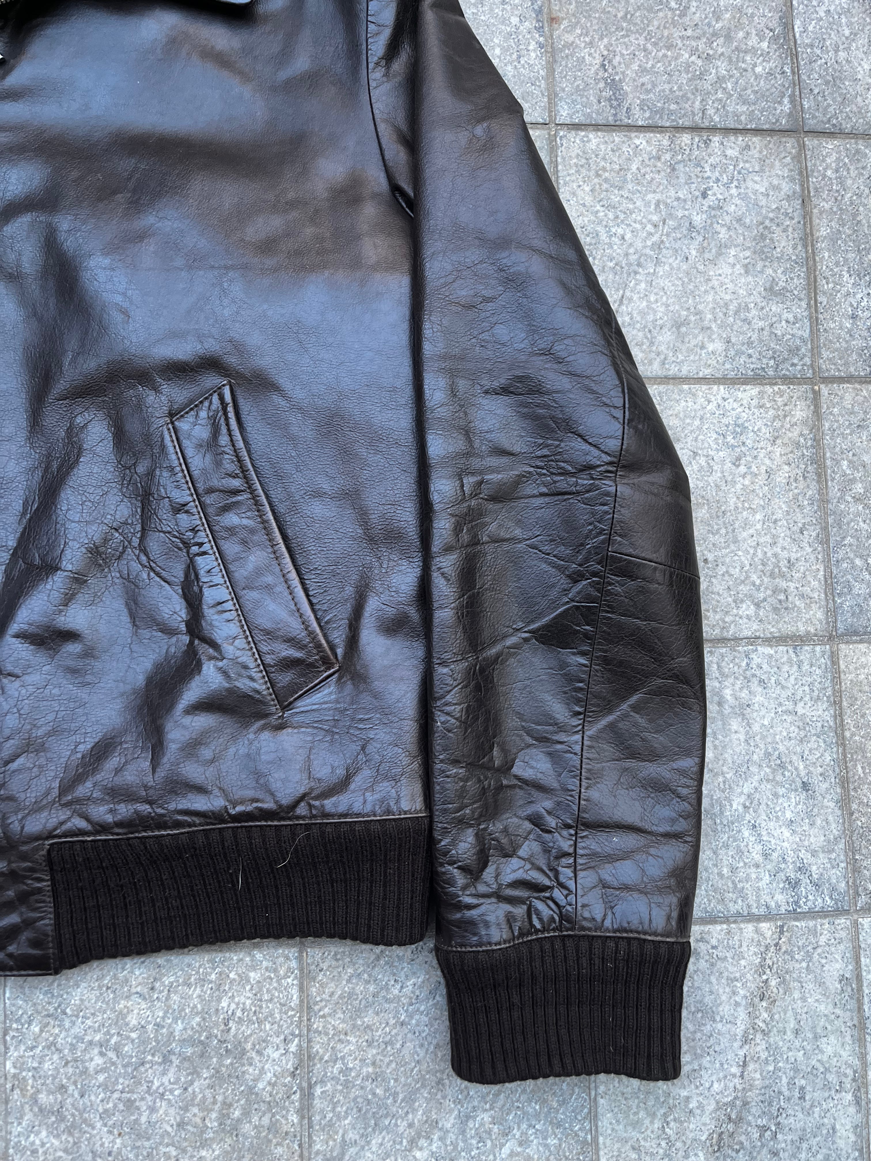 Vintage Leather Bomber jacket