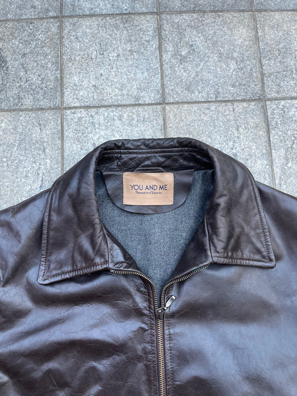 Vintage Leather Bomber jacket