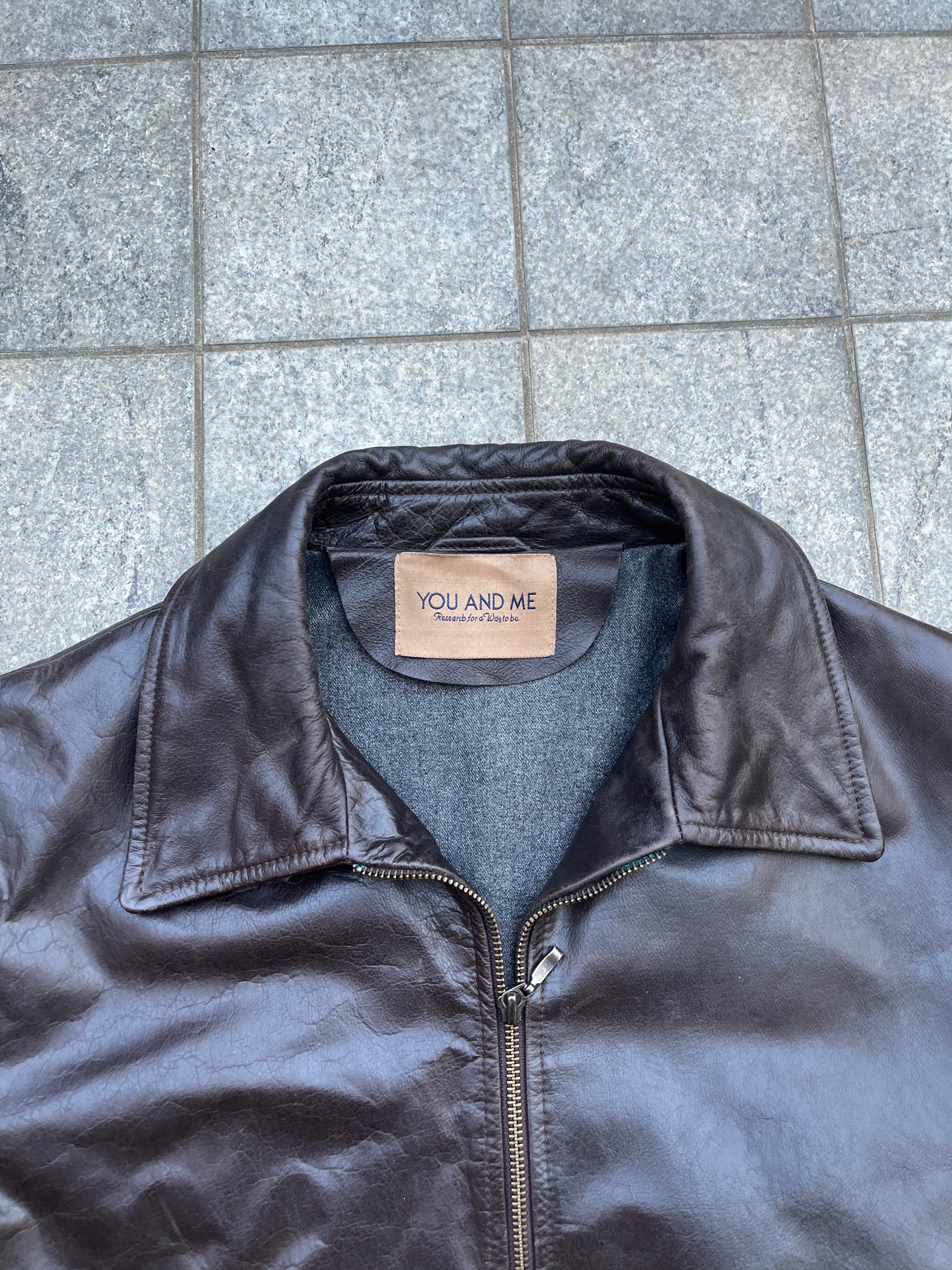 Vintage Leather Bomber jacket