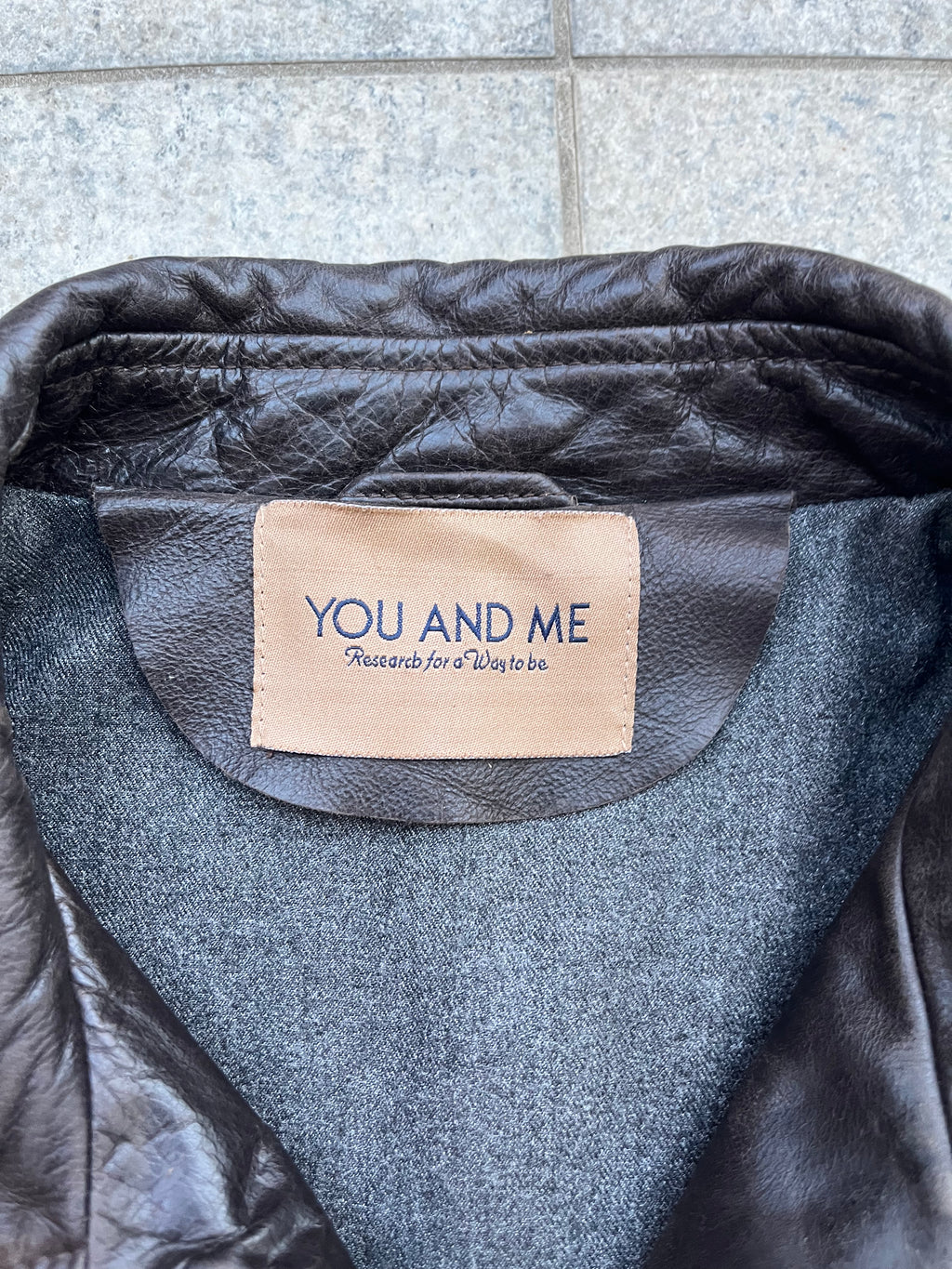 Vintage Leather Bomber jacket