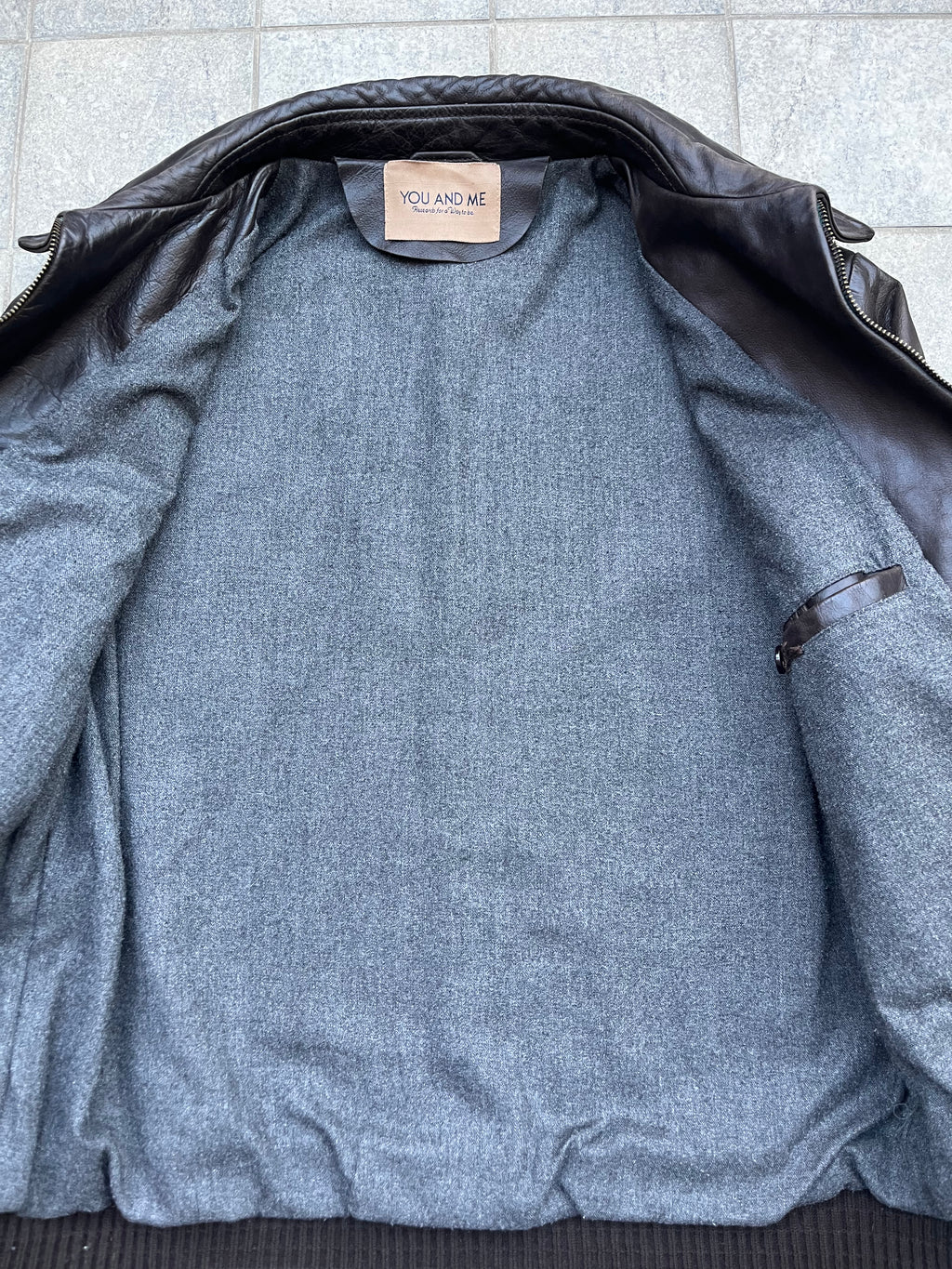 Vintage Leather Bomber jacket