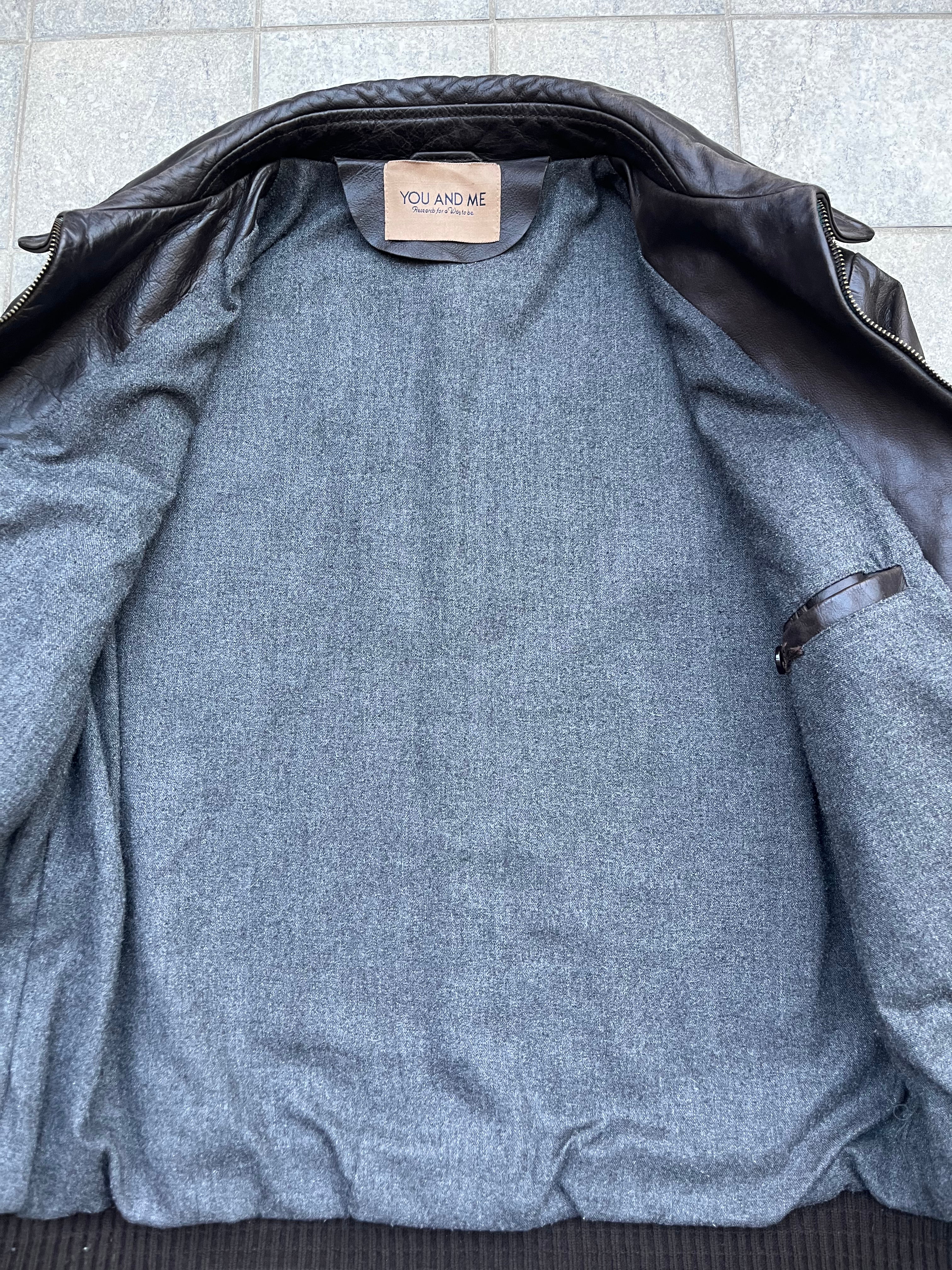 Vintage Leather Bomber jacket