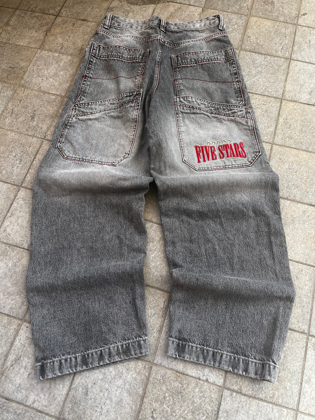 Vintage Y2K Embroidered Baggy Jeans
