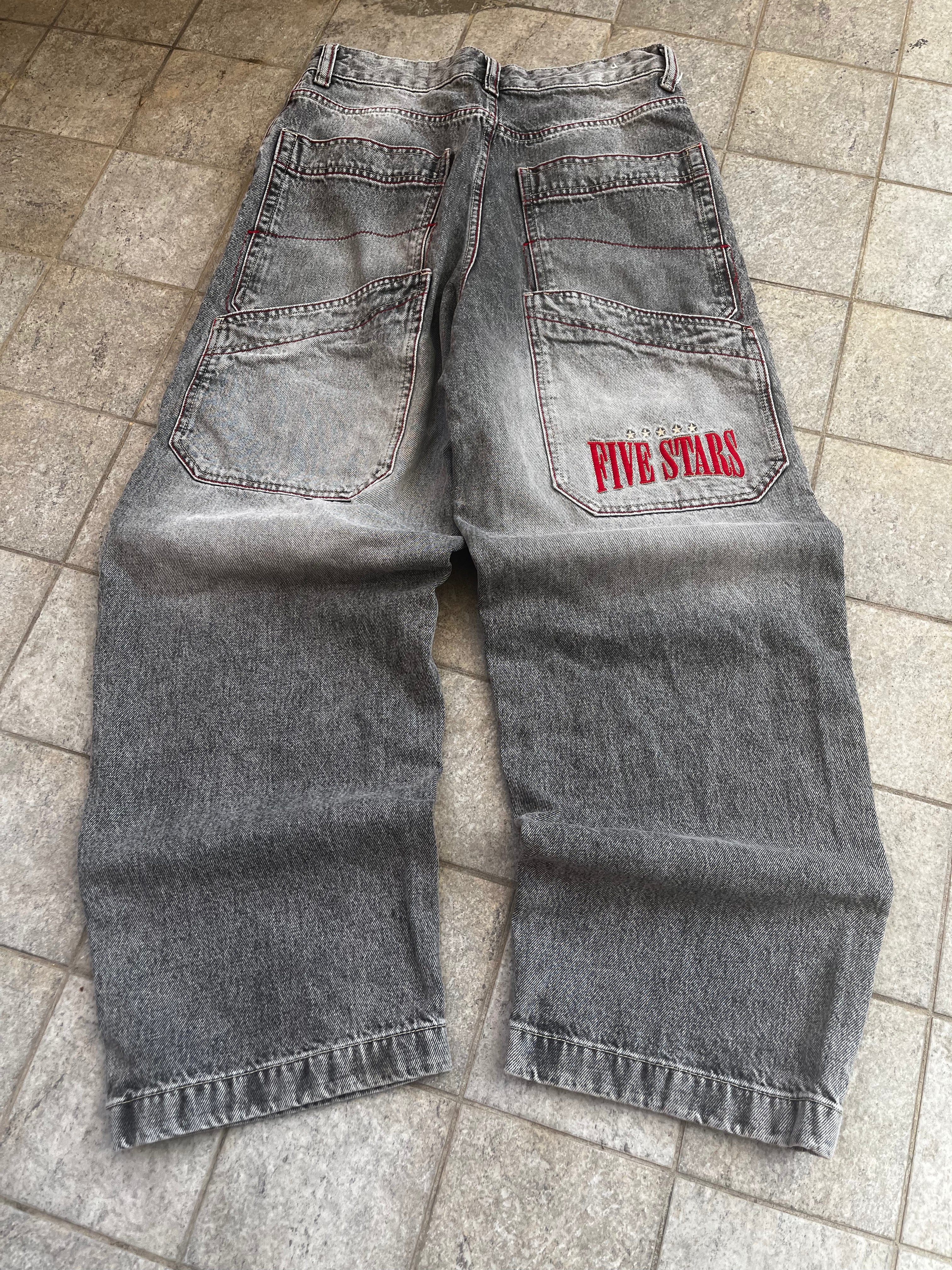 Vintage Y2K Embroidered Baggy Jeans