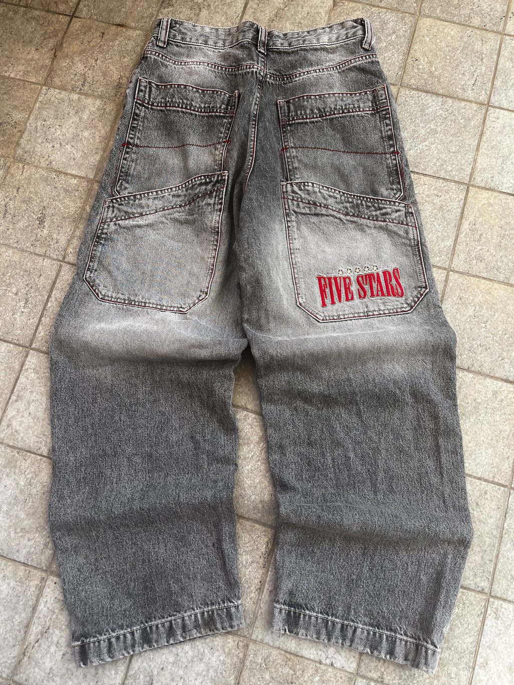 Vintage Y2K Embroidered Baggy Jeans