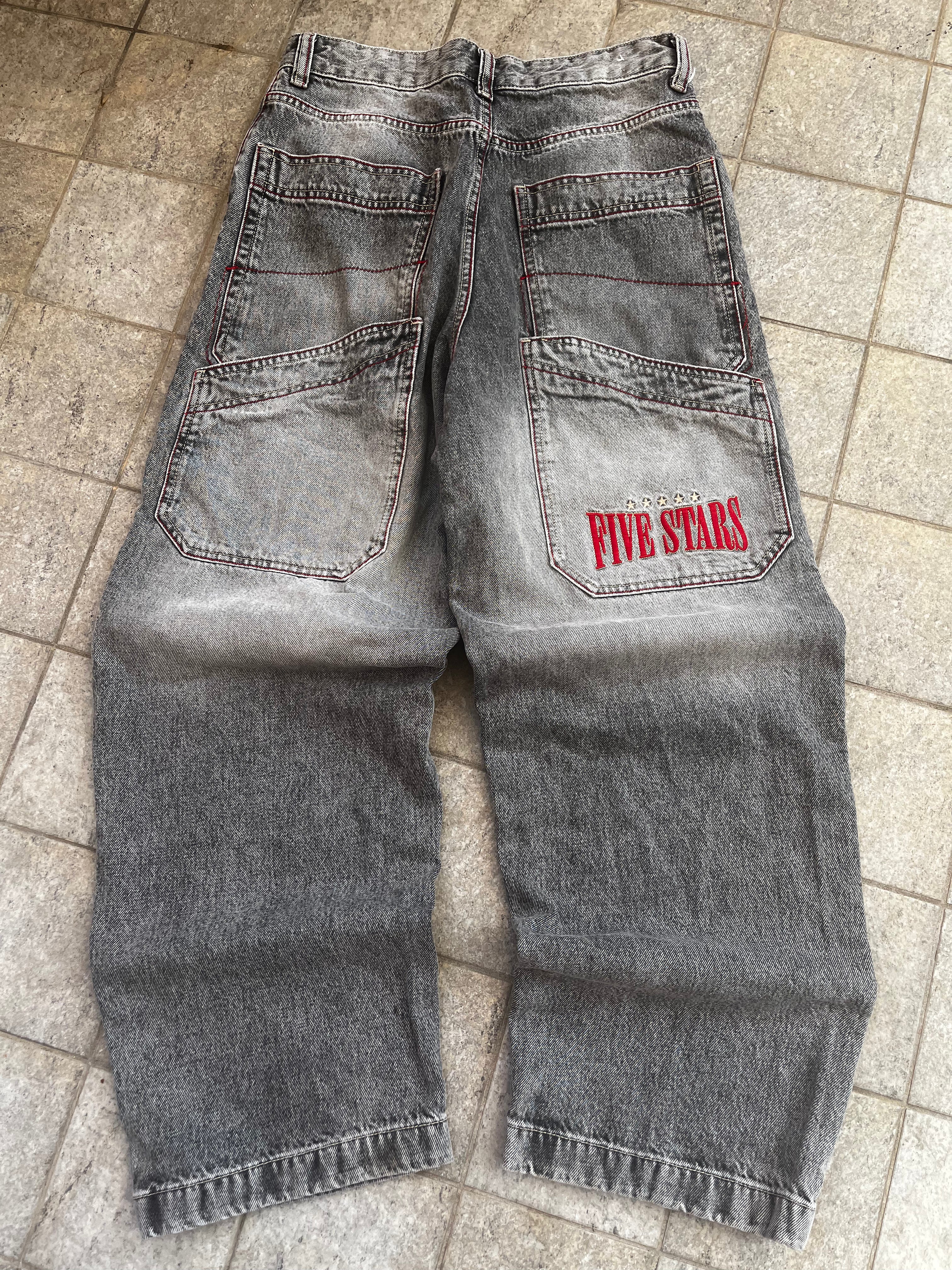 Vintage Y2K Embroidered Baggy Jeans