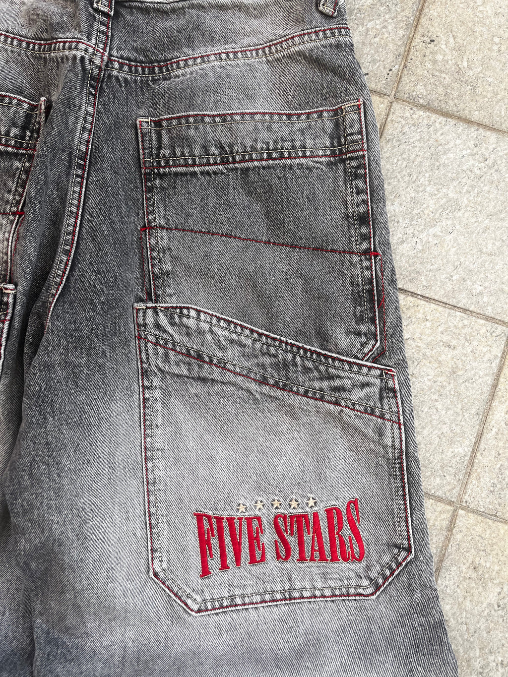 Vintage Y2K Embroidered Baggy Jeans