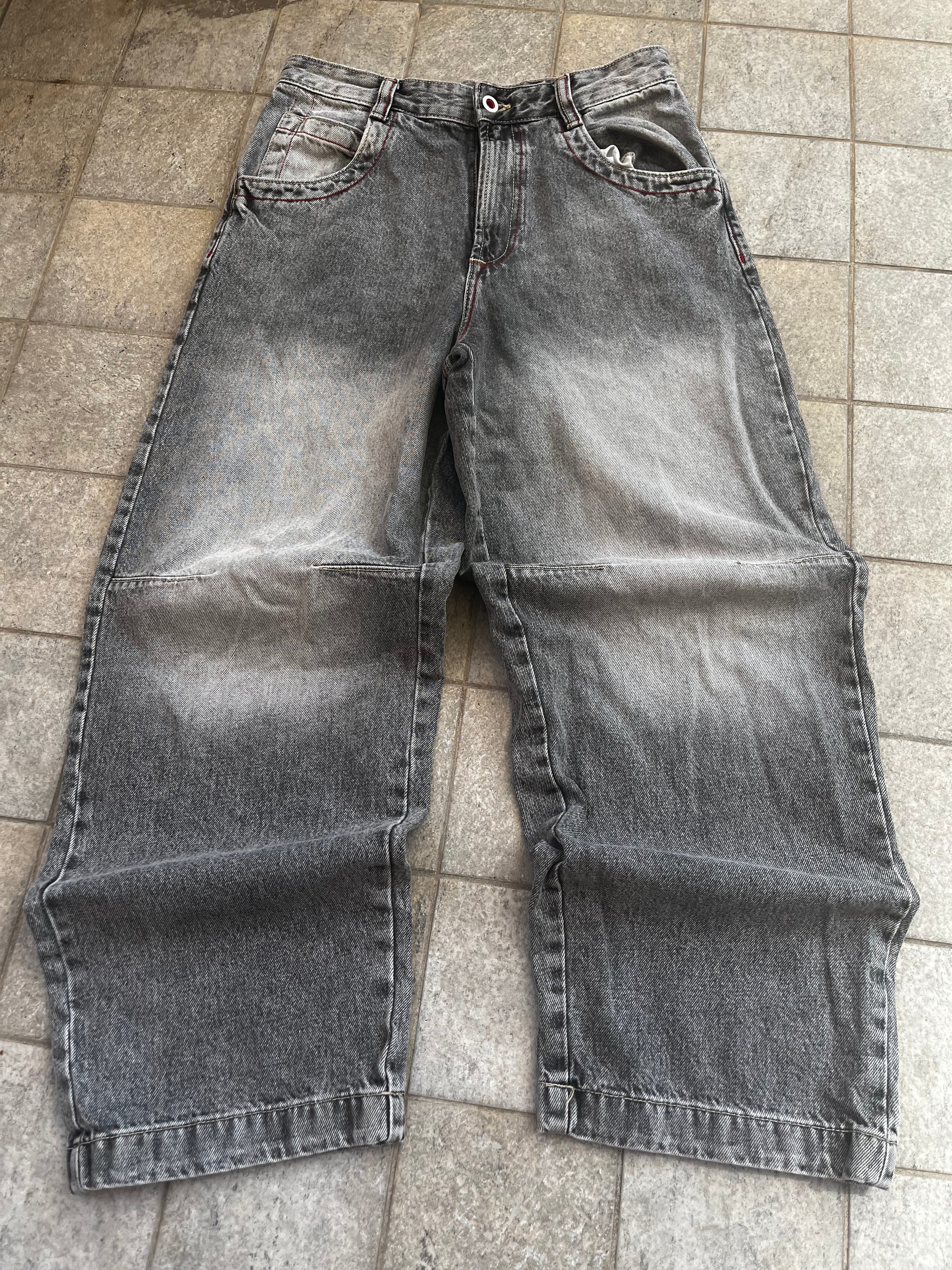 Vintage Y2K Embroidered Baggy Jeans