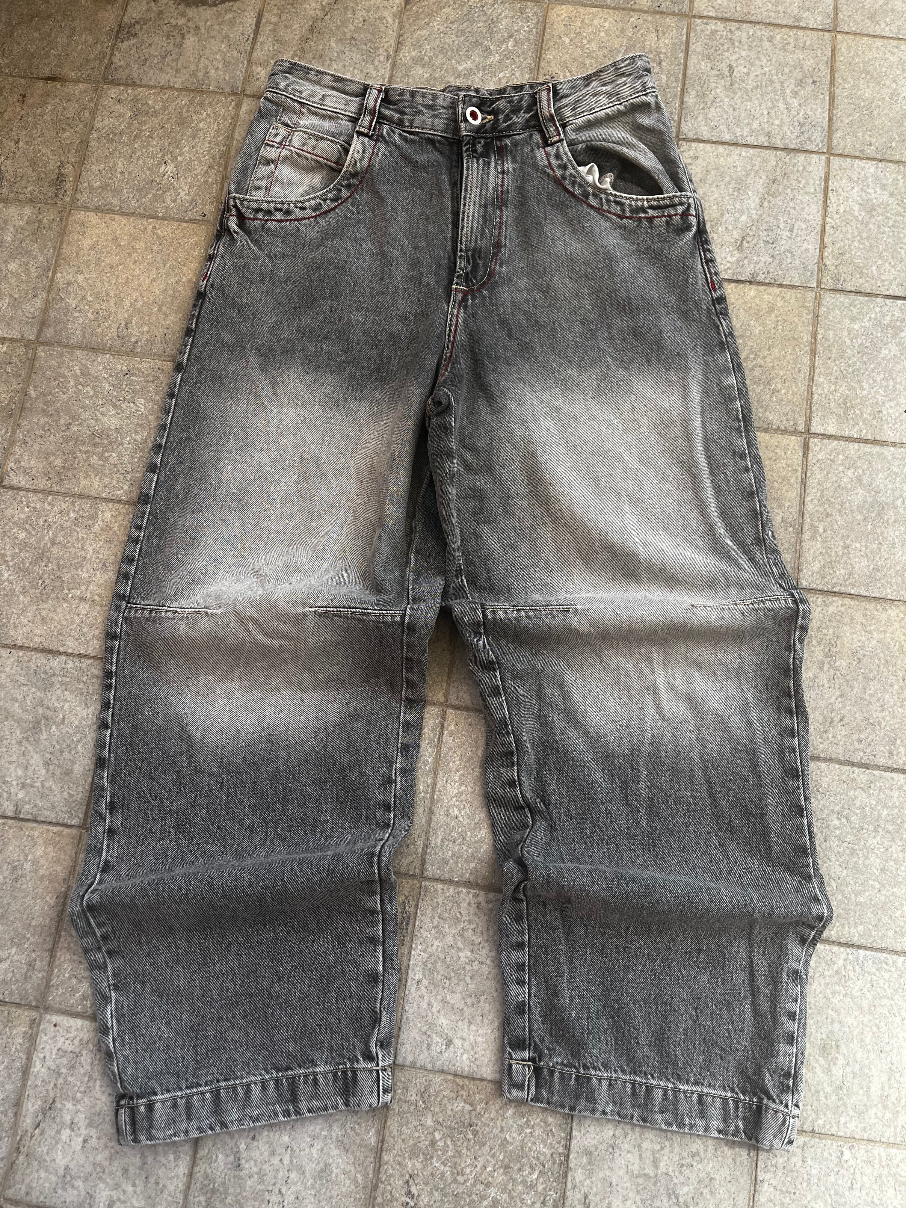 Vintage Y2K Embroidered Baggy Jeans