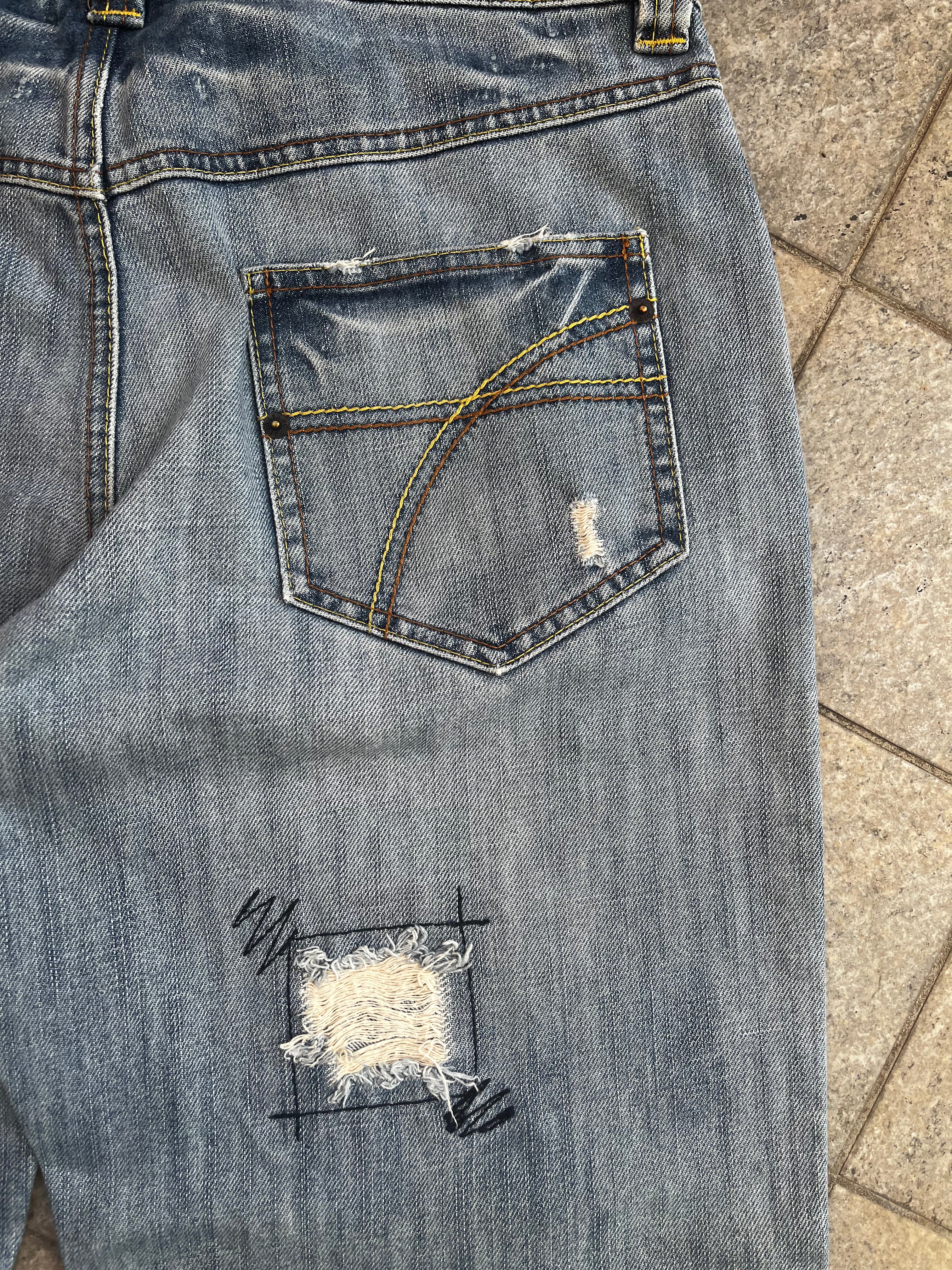 Vintage Baggy embroidered detailed Jeans by JC