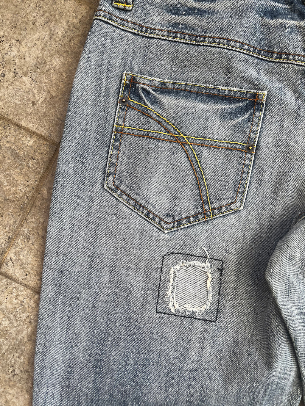 Vintage Baggy embroidered detailed Jeans by JC